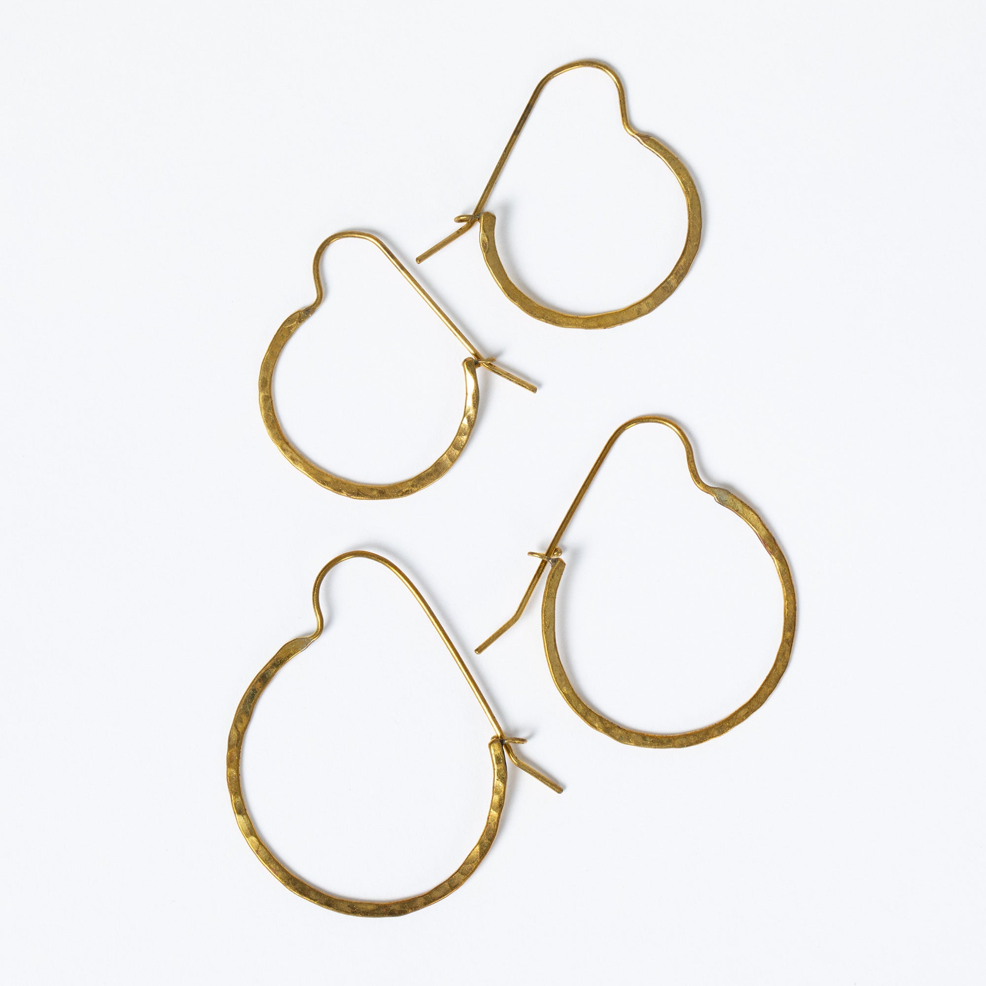 Premium Handcrafted Sasa Hoop Brass Earrings