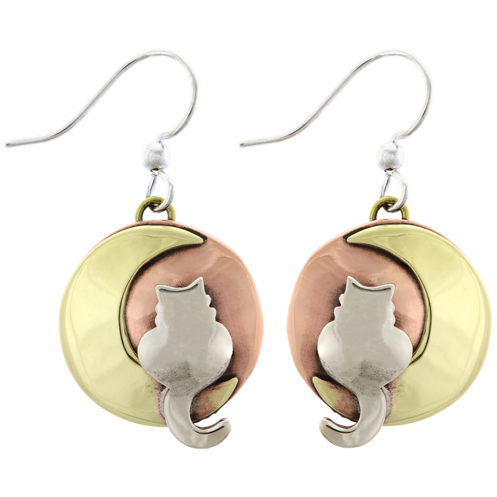 Premium Moonlight Cat Earrings - Handmade Fair Trade Jewelry