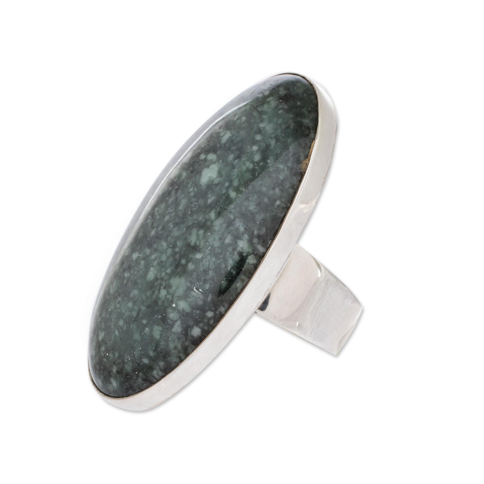 Premium Maya Jade Cocktail Ring - Ultimate Minimalist Elegance