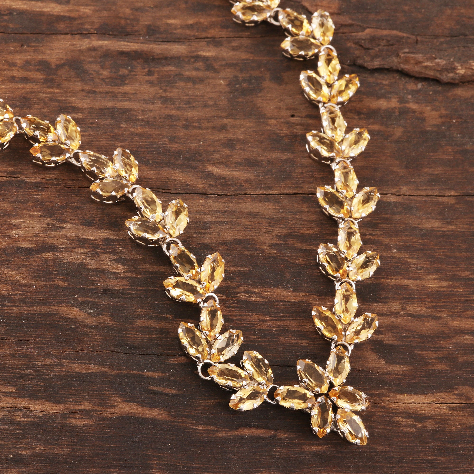 Premium Gujarat Princess 30 Carat Citrine Gemstone Necklace