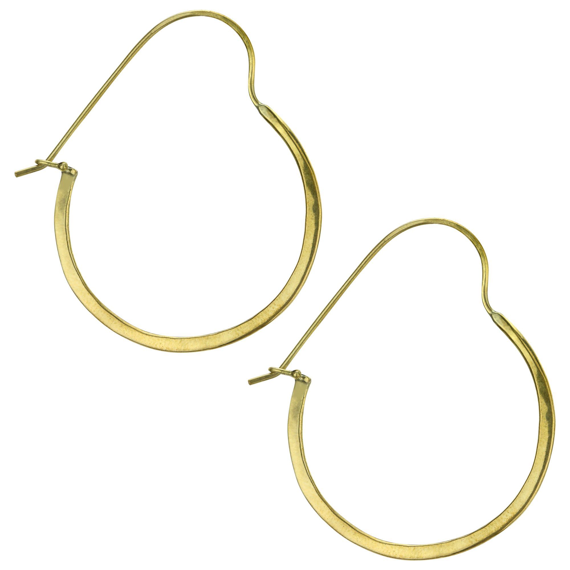 Premium Handcrafted Sasa Hoop Brass Earrings