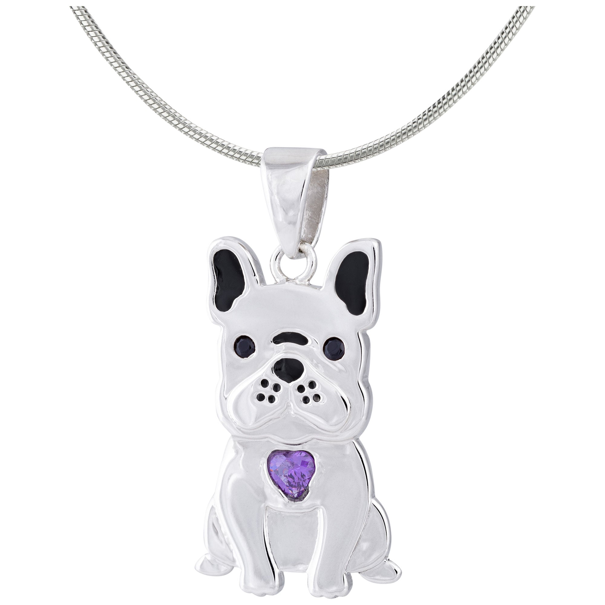 Premium Sterling Silver & Crystal Pup Necklace - Ultimate Animal Lover's Charm