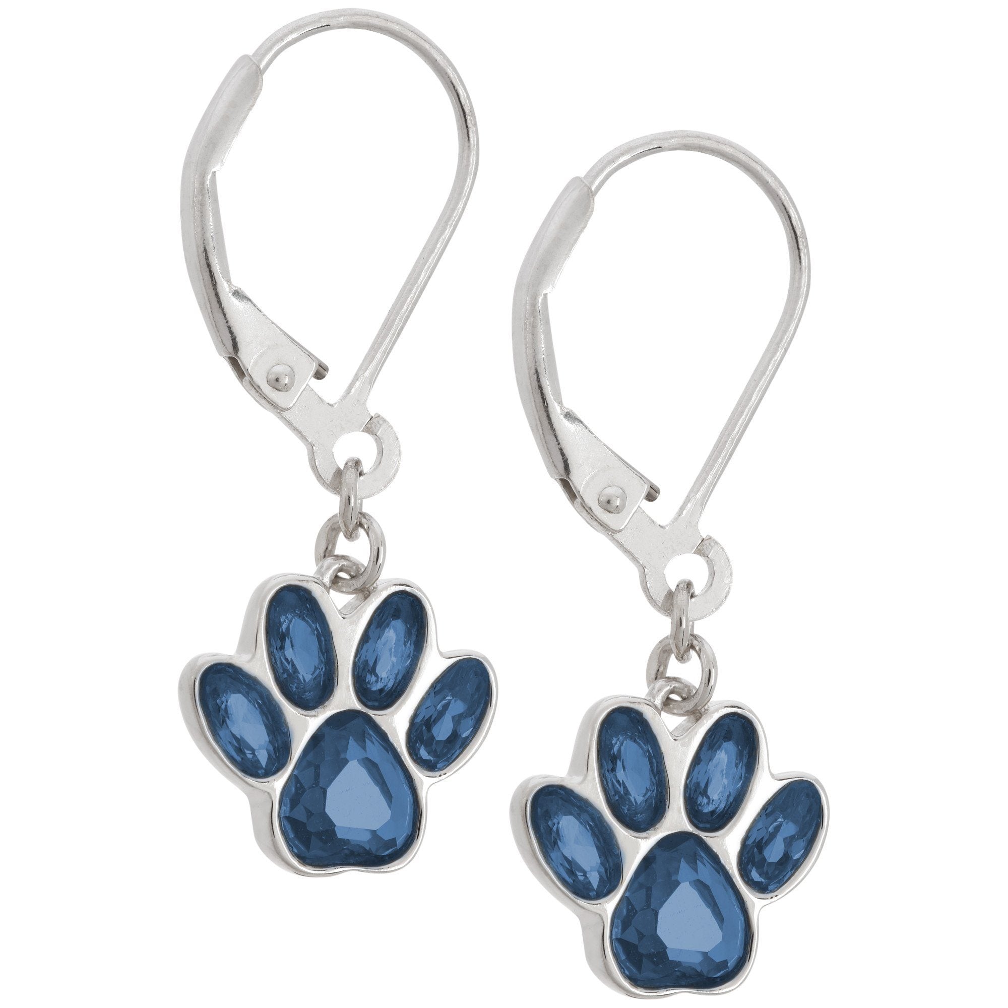 Premium Paw Print Birthstone Dangling Earrings | Fair Trade & Handmade