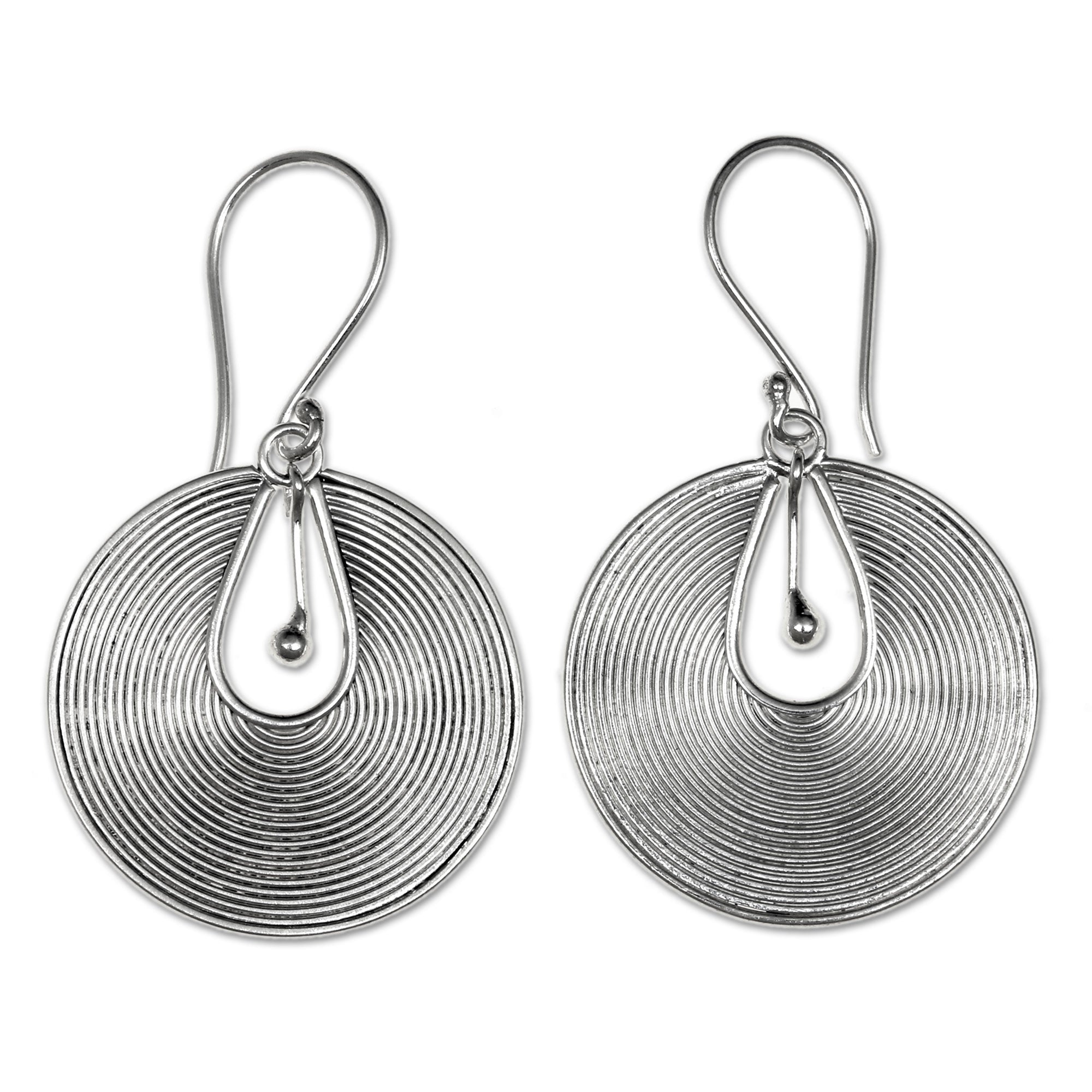 Premium Sterling Silver Bamboo Dangle Earrings - Timeless Elegance