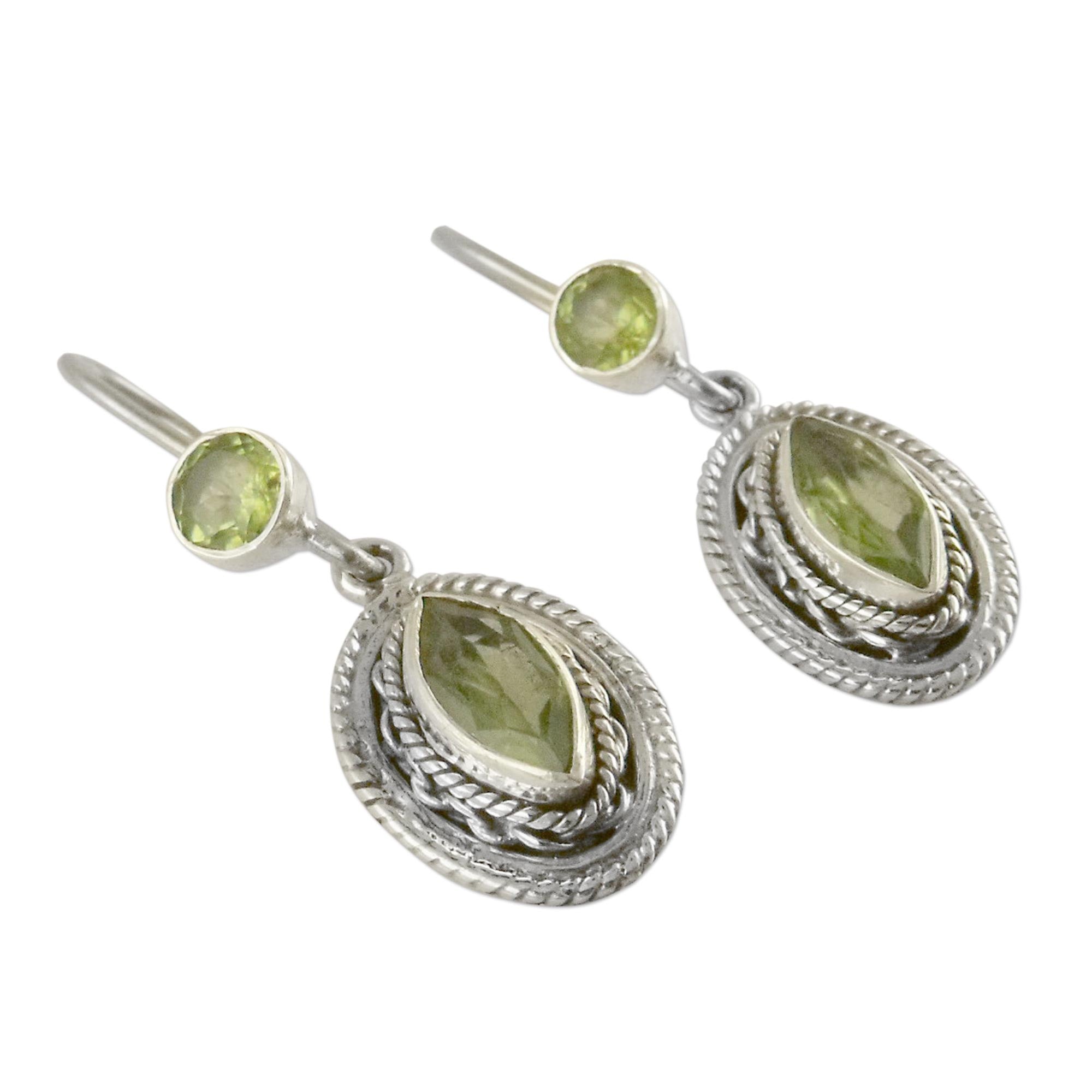 Premium Springtime Muse Peridot Dangle Earrings - Ultimate Elegance