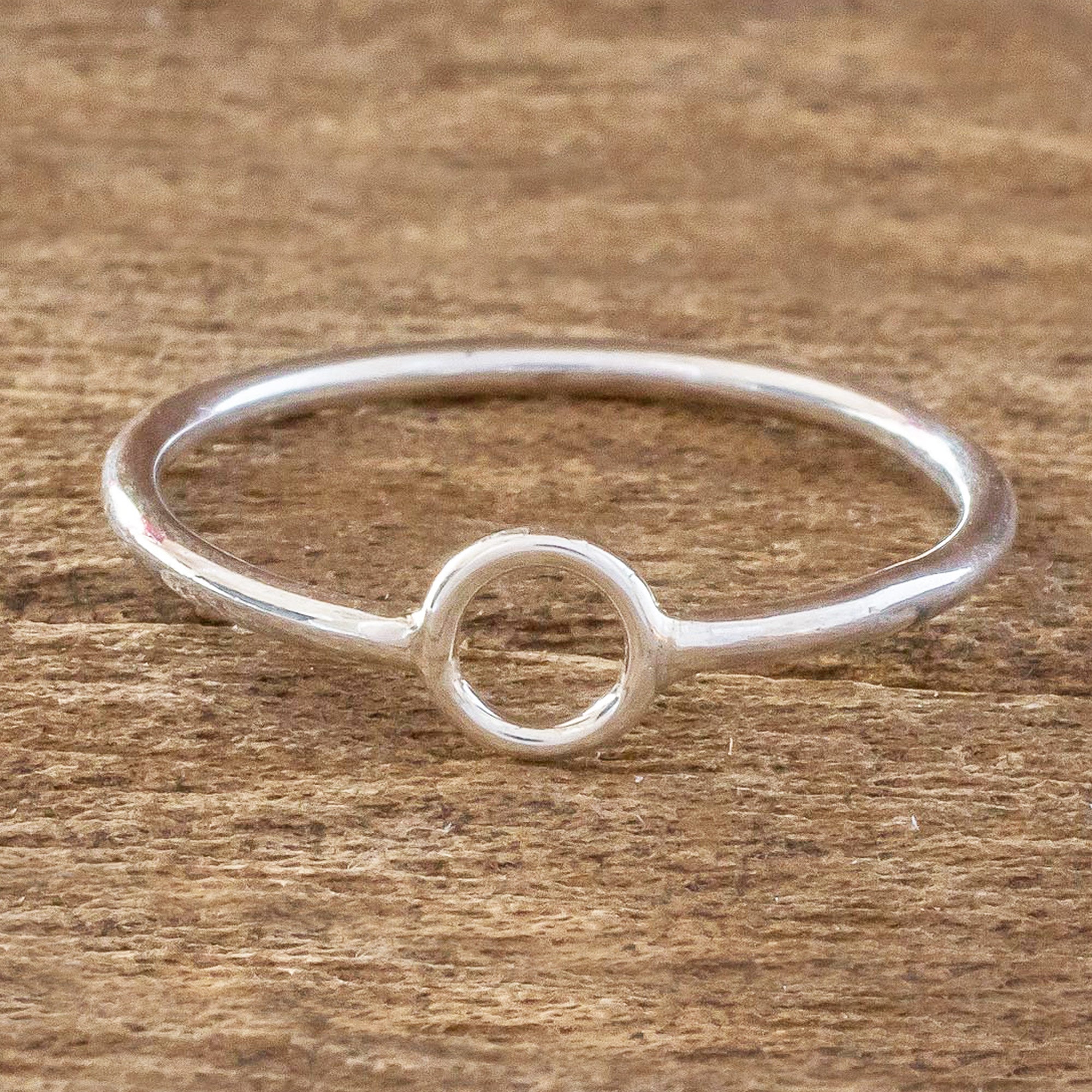 Premium Circle Harmony Sterling Silver Band Ring – Ultimate Minimalist Jewelry