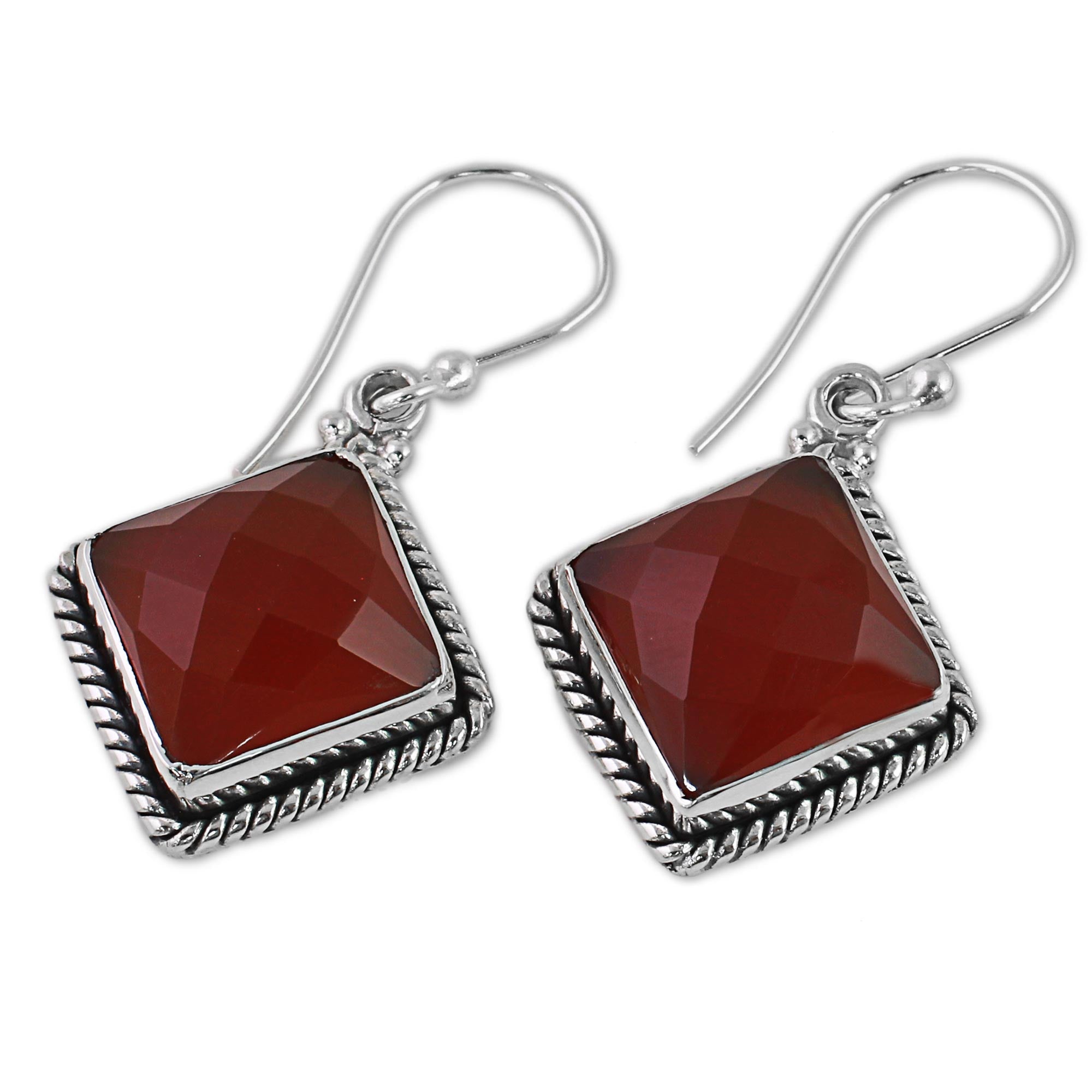 Premium Carnelian Sterling Silver Dangle Earrings – Enhance Your Style