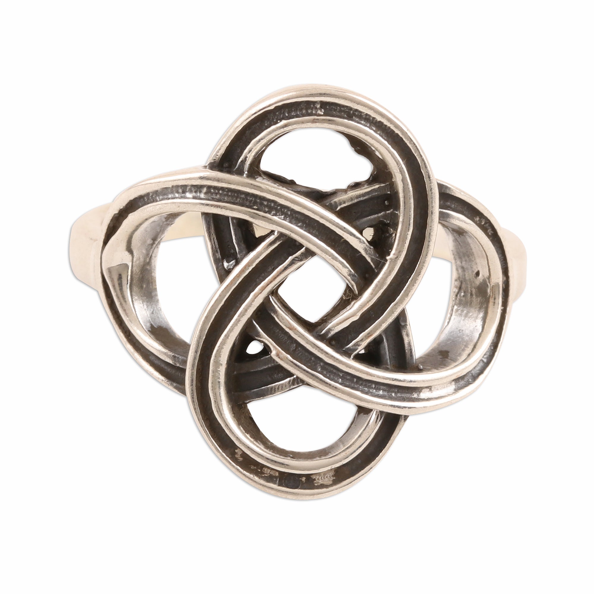 Premium Celtic Sterling Silver Band Ring – Handcrafted in India