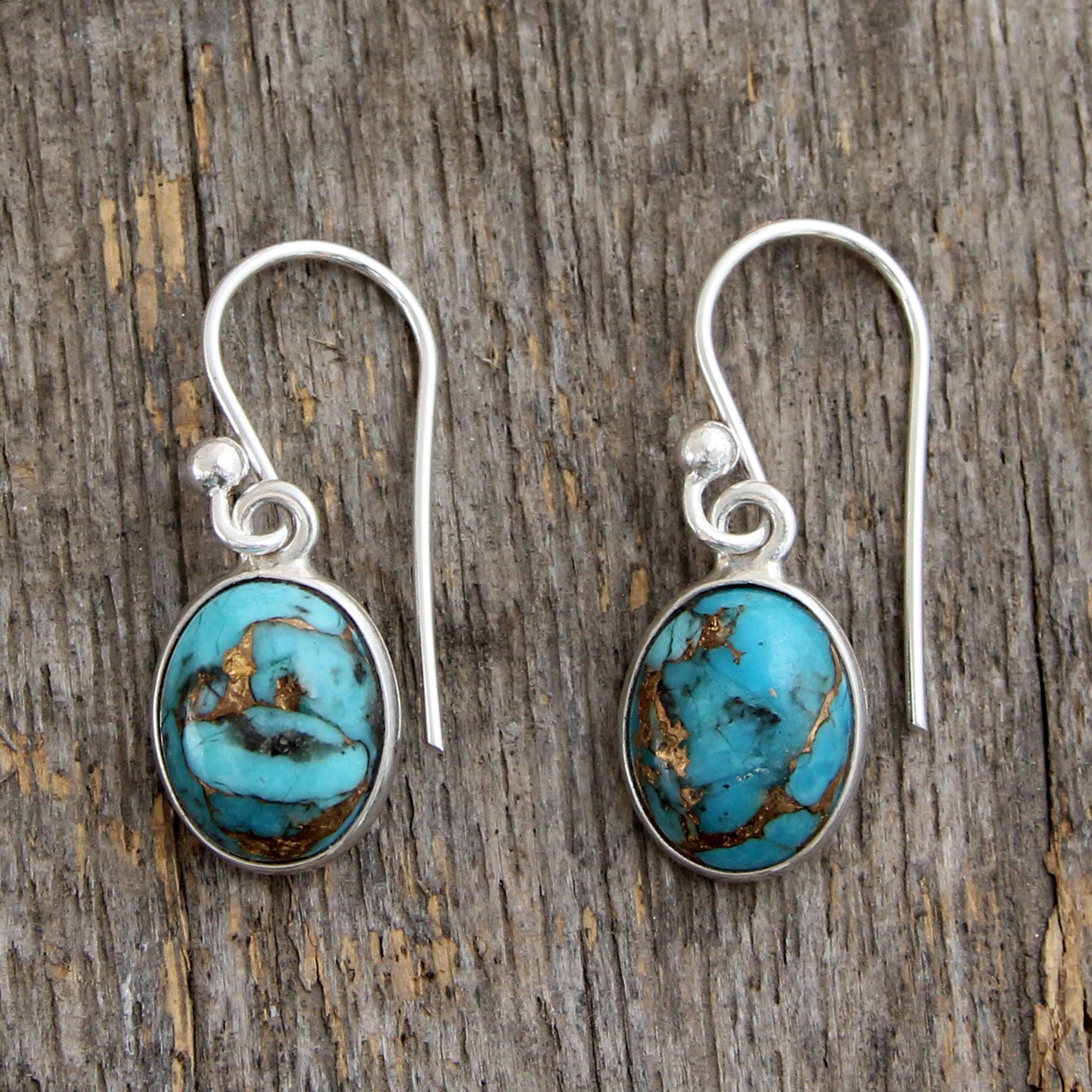 Premium Sky Harmony Turquoise Dangle Earrings