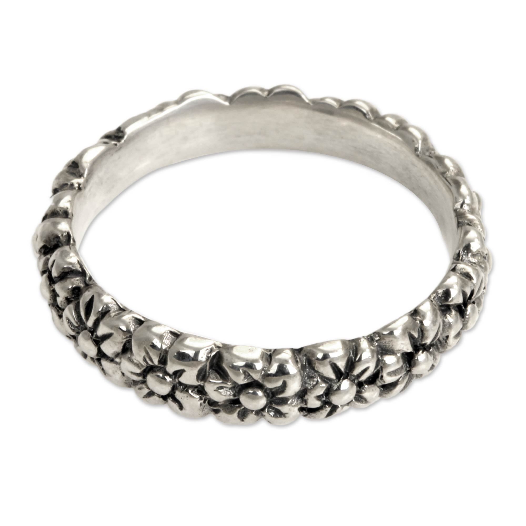 Premium Handmade Sterling Silver Daisy Halo Ring