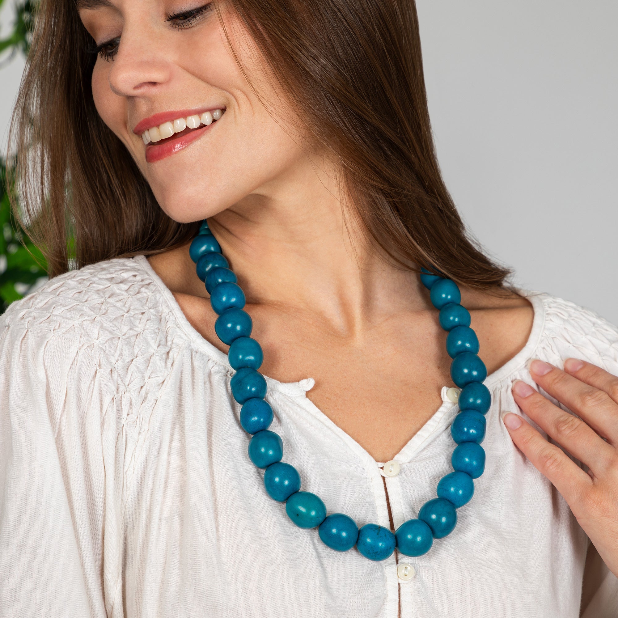 Premium Tatiana Tagua Necklace - Eco-Chic Amazon Jewelry