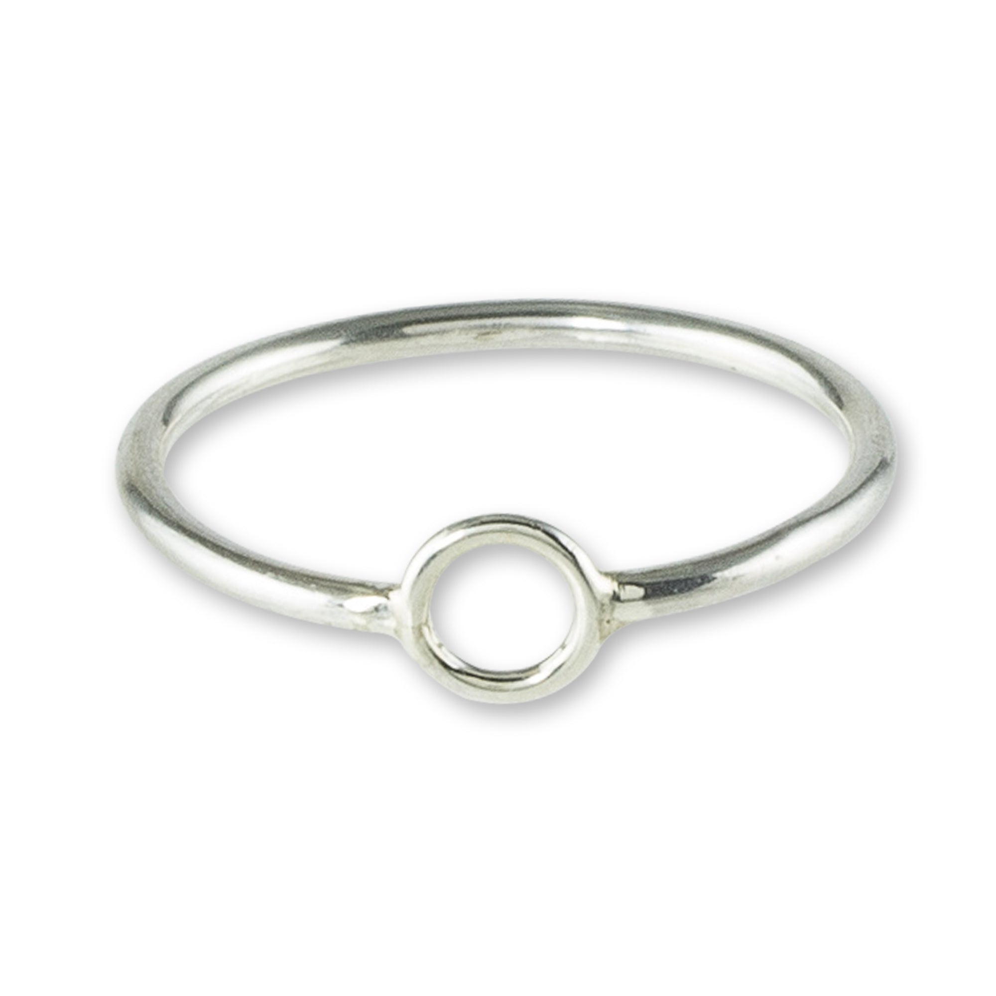 Premium Circle Harmony Sterling Silver Band Ring – Ultimate Minimalist Jewelry