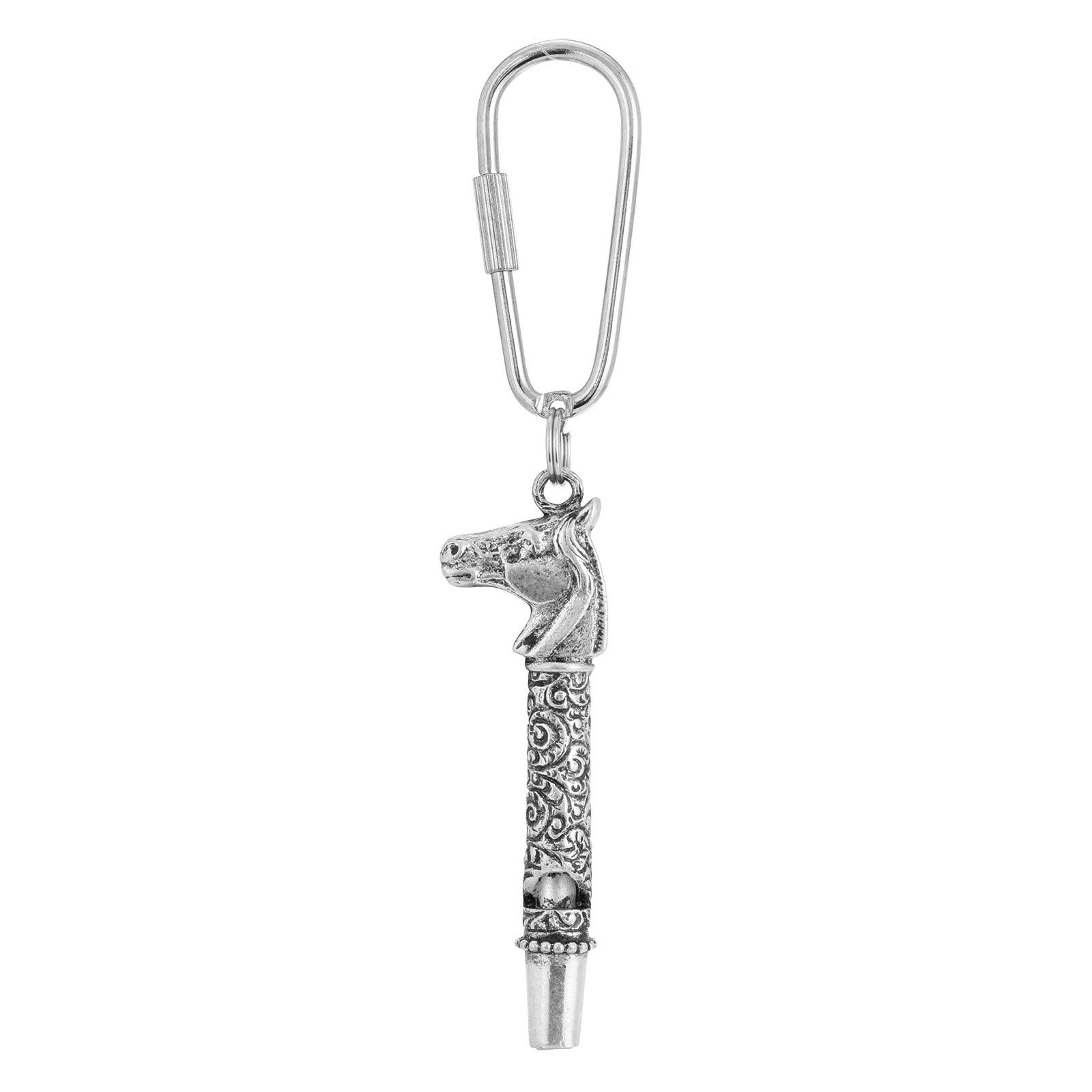 Premium 1928 Jewelry® Pewter Horse Whistle Keychain - Ultimate Equestrian Style