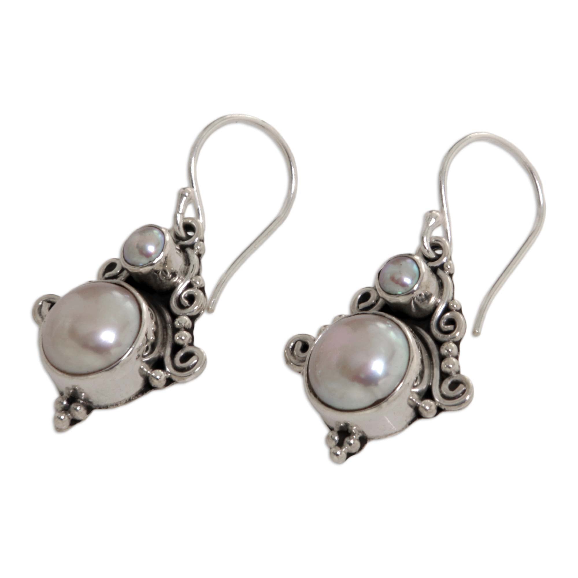 Premium Handmade Sterling Silver Pearl Earrings