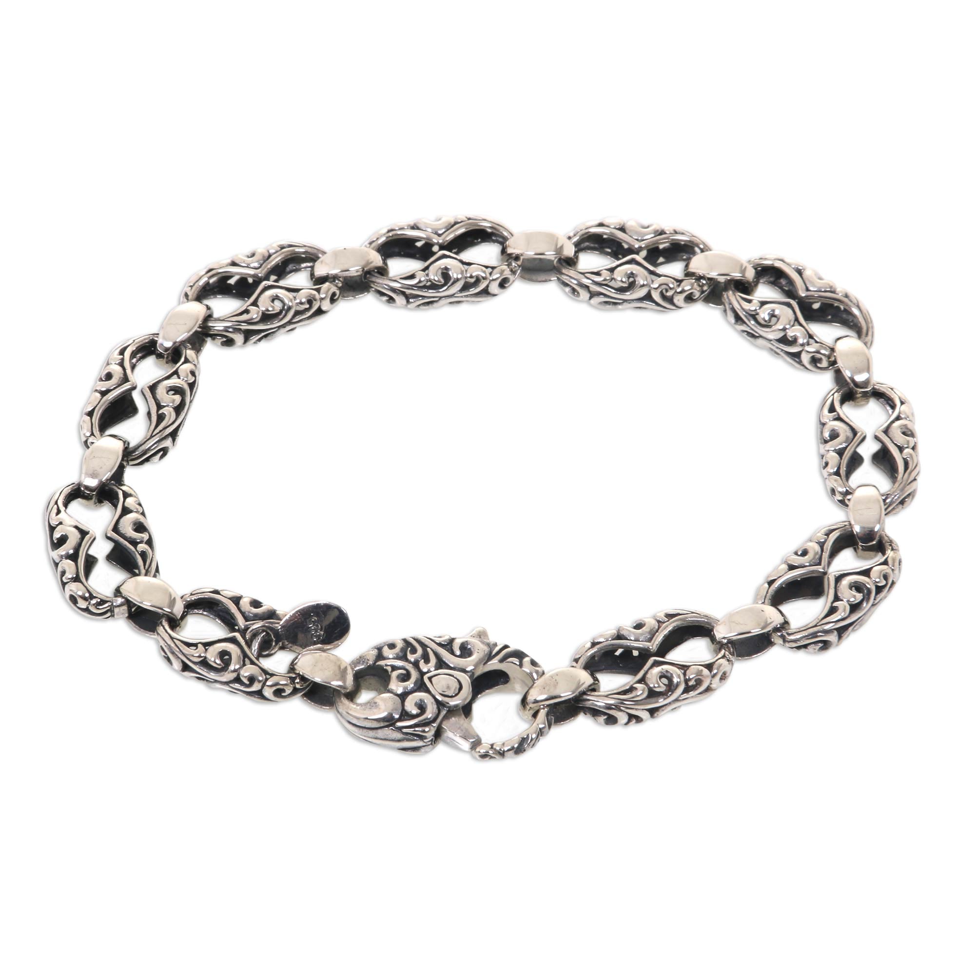 Premium Balinese Fern Sterling Silver Bracelet by Kadek Hendra