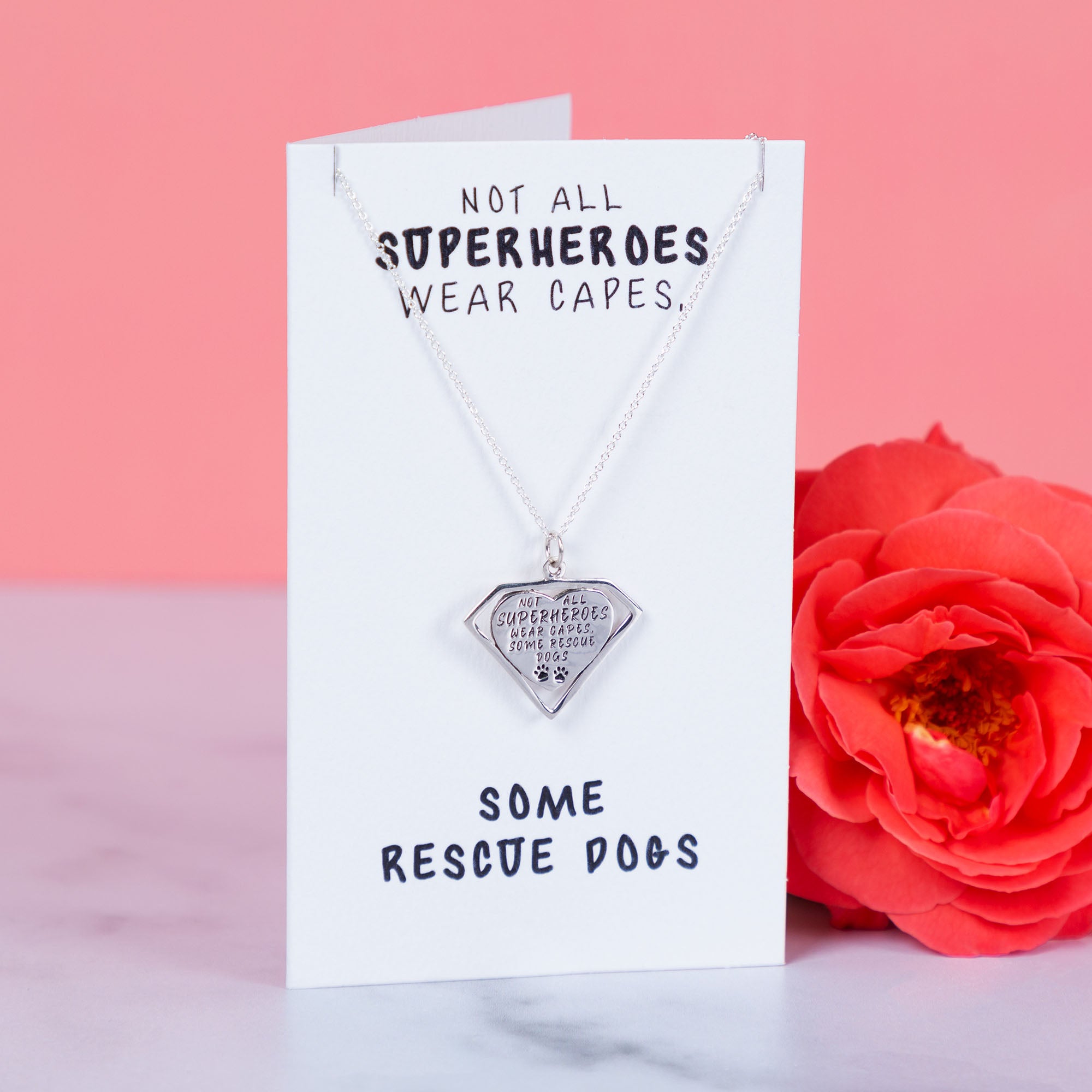 Premium Rescue Dogs Hero Necklace - Ultimate Tribute for Dog Rescuers