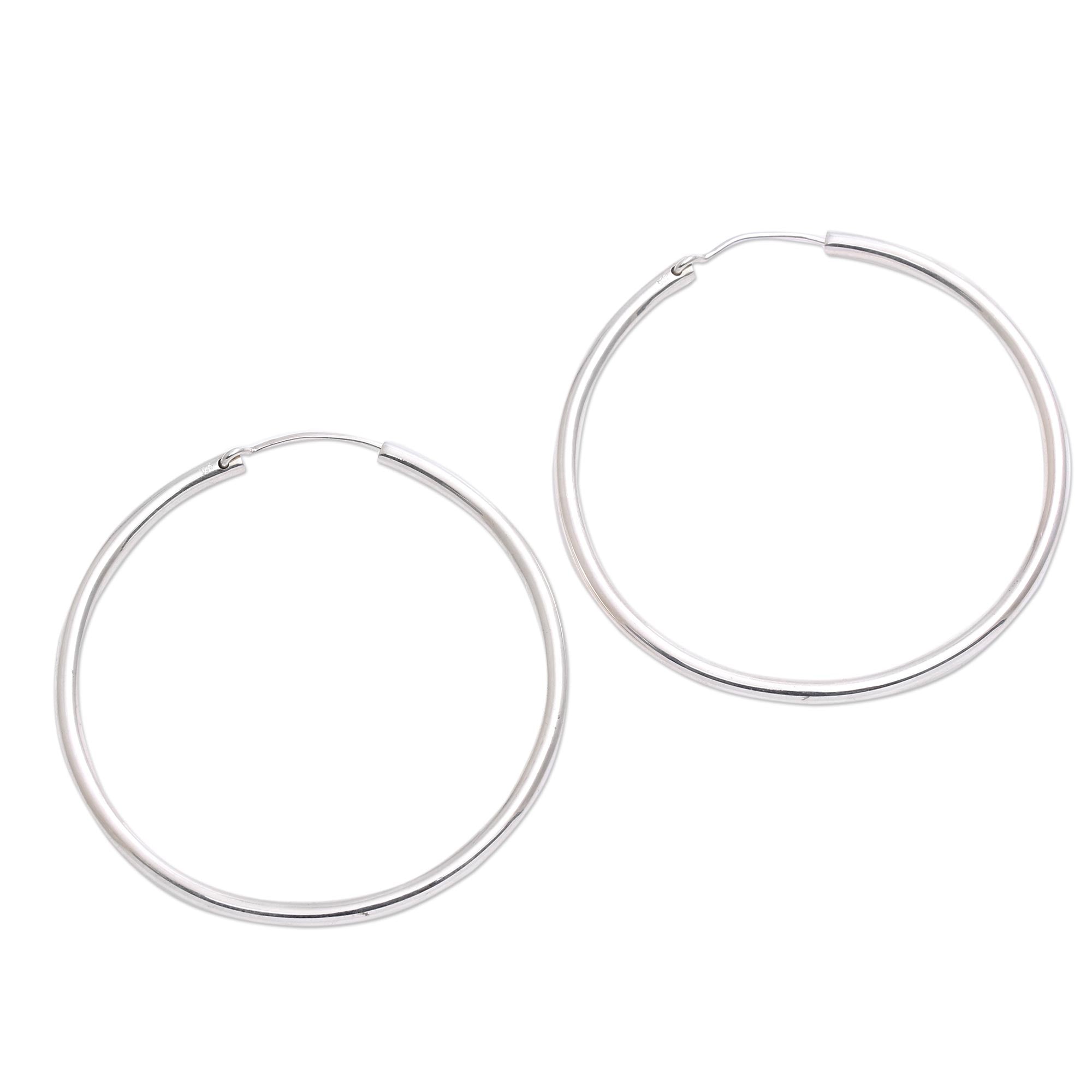 Premium Sterling Silver Hoop Earrings - Ultimate Everyday Elegance