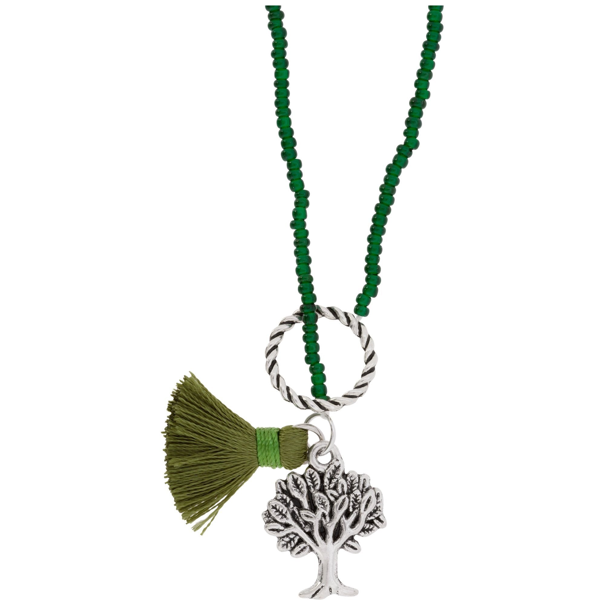 Premium Tree of Life Beaded Necklace - Nature-Inspired Jewelry