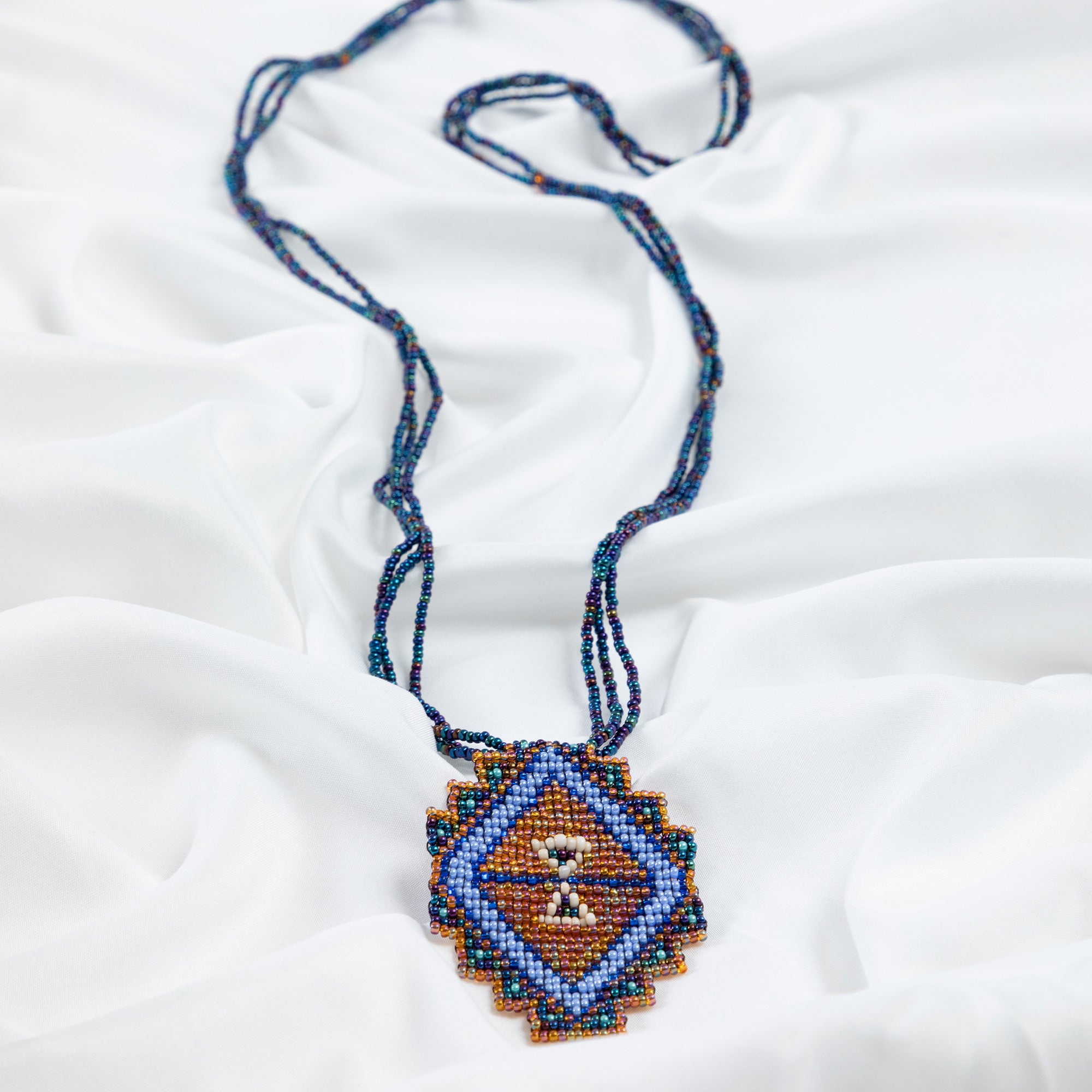 Premium Mayan Pyramid Beaded Necklace - Bold Boho Statement