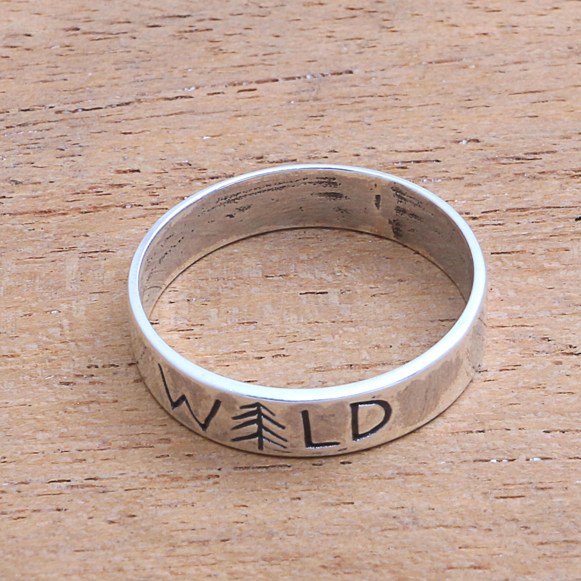 Premium Wild Soul Sterling Silver Band Ring - Handcrafted in Bali