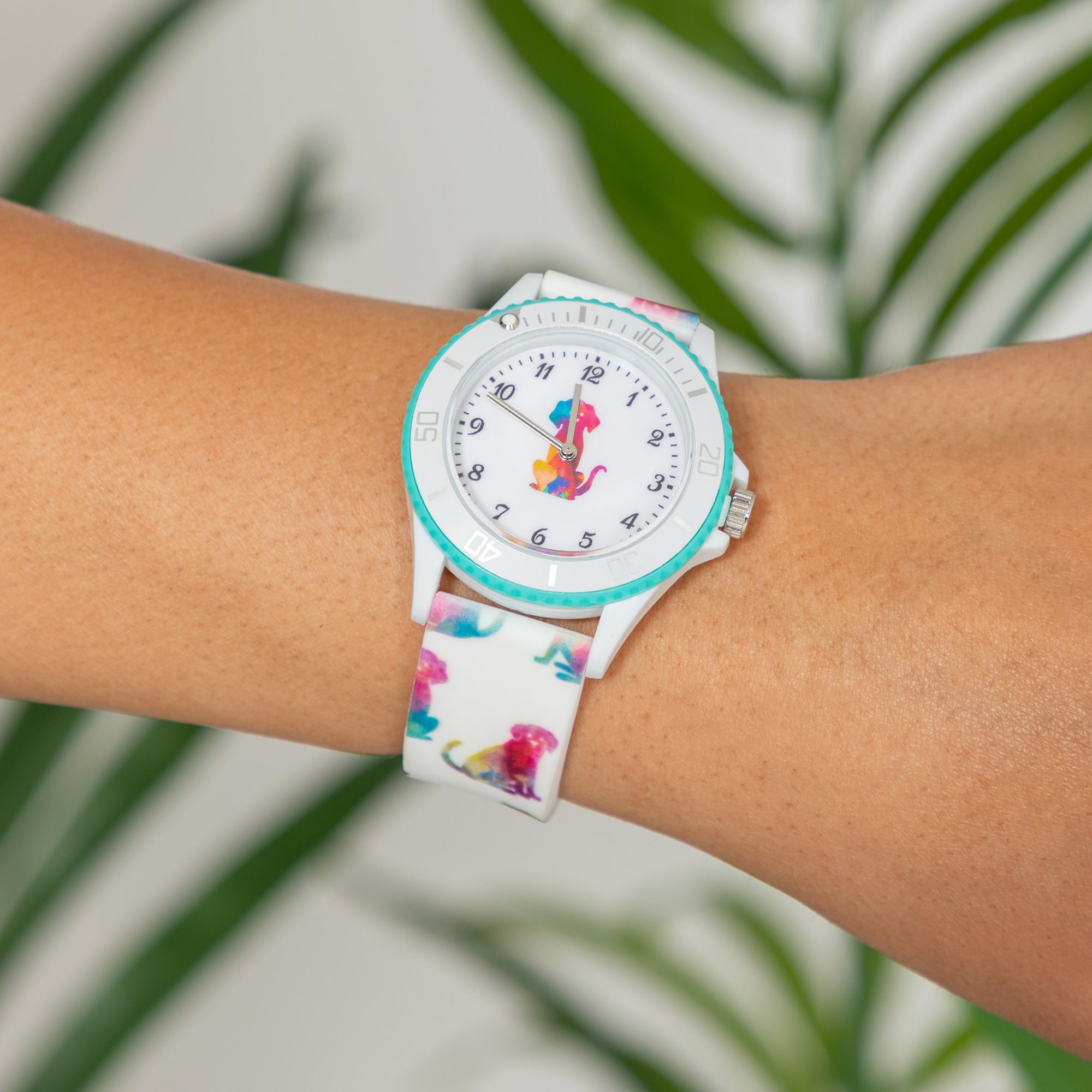 Premium Pet Lover's Watch - Rainbow Silicone Strap