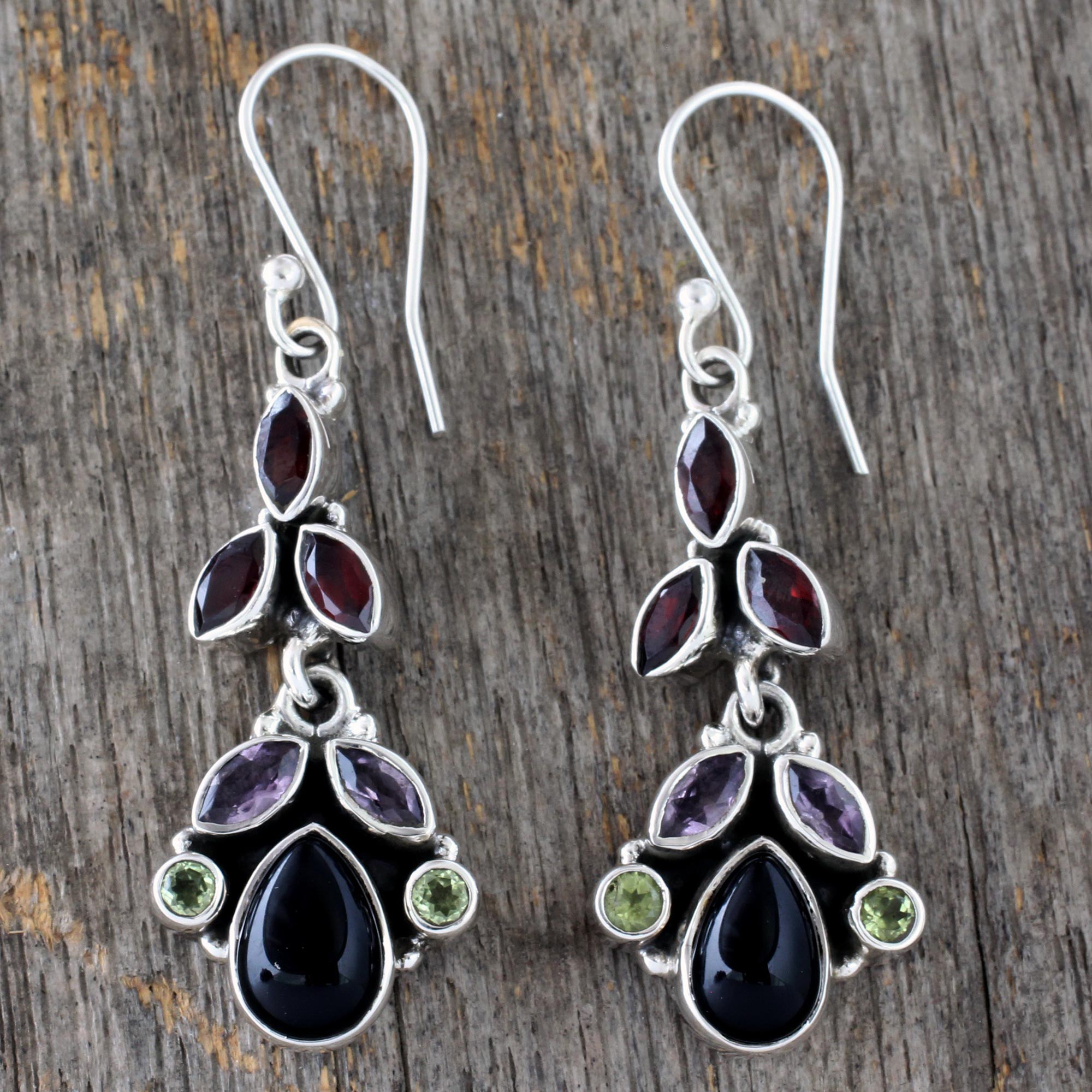 Premium Abundance Sterling Silver Gemstone Earrings