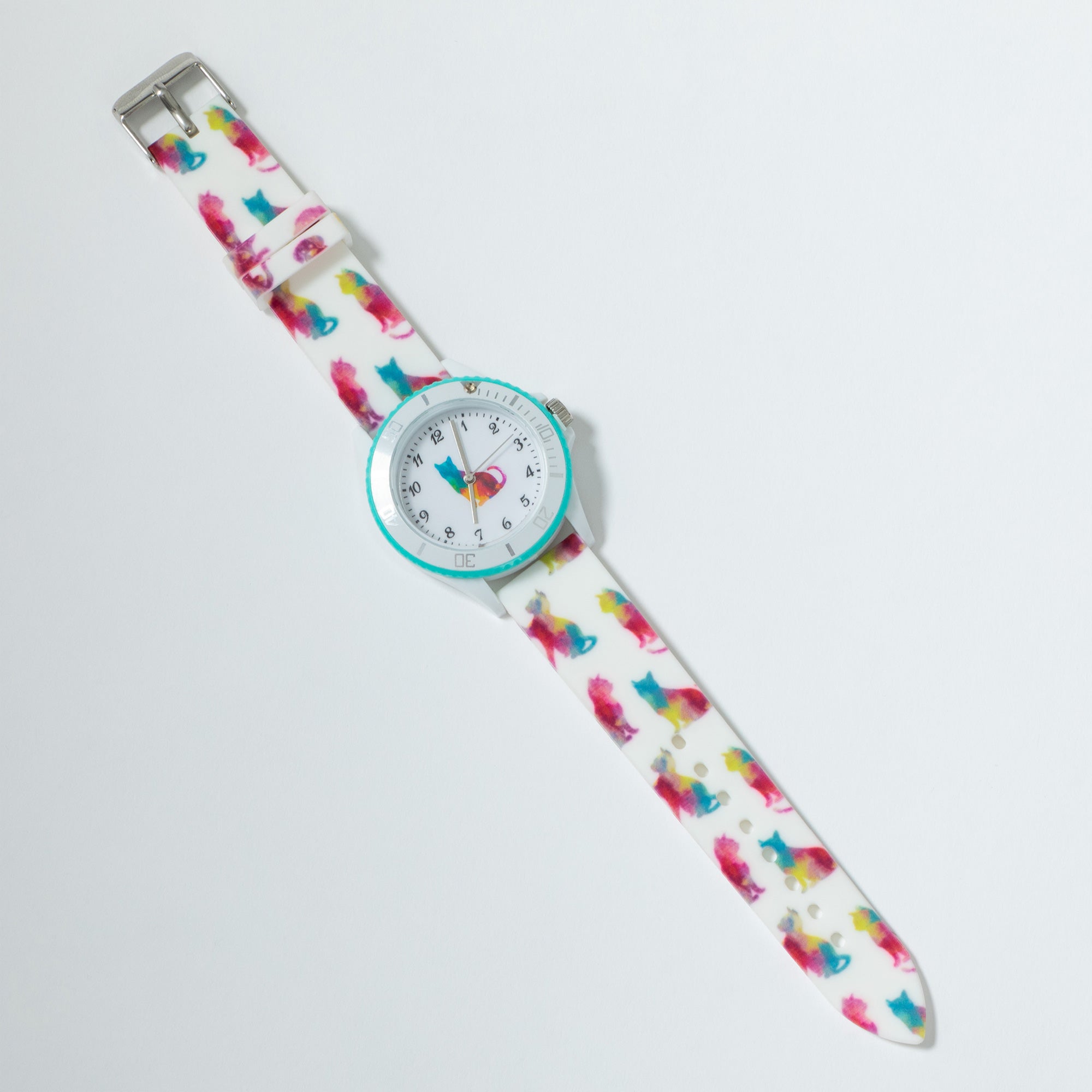 Premium Pet Lover's Watch - Rainbow Silicone Strap