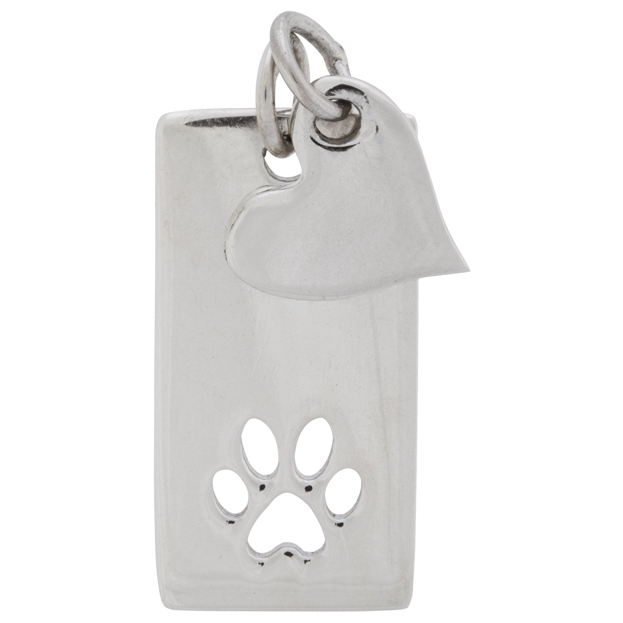 Premium Heart & Paw Sterling Silver Necklace