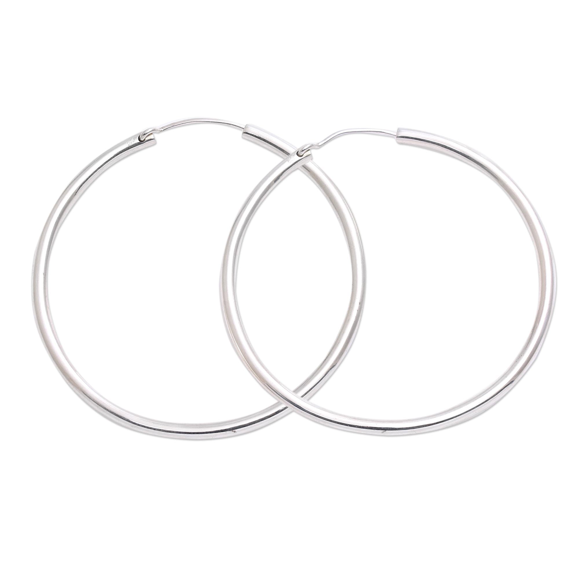 Premium Sterling Silver Hoop Earrings - Ultimate Everyday Elegance