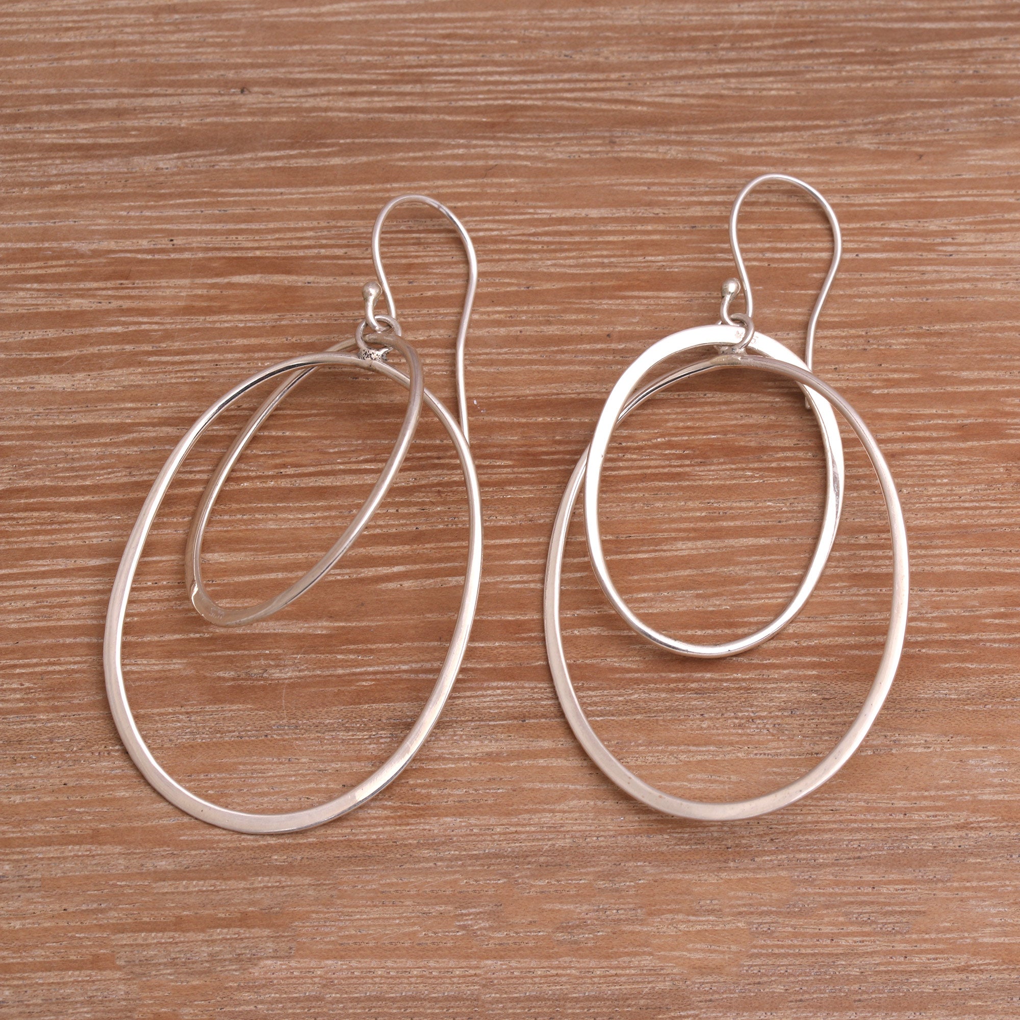 Premium Bali Artisan Sterling Silver Dangle Earrings - Handcrafted Elegance