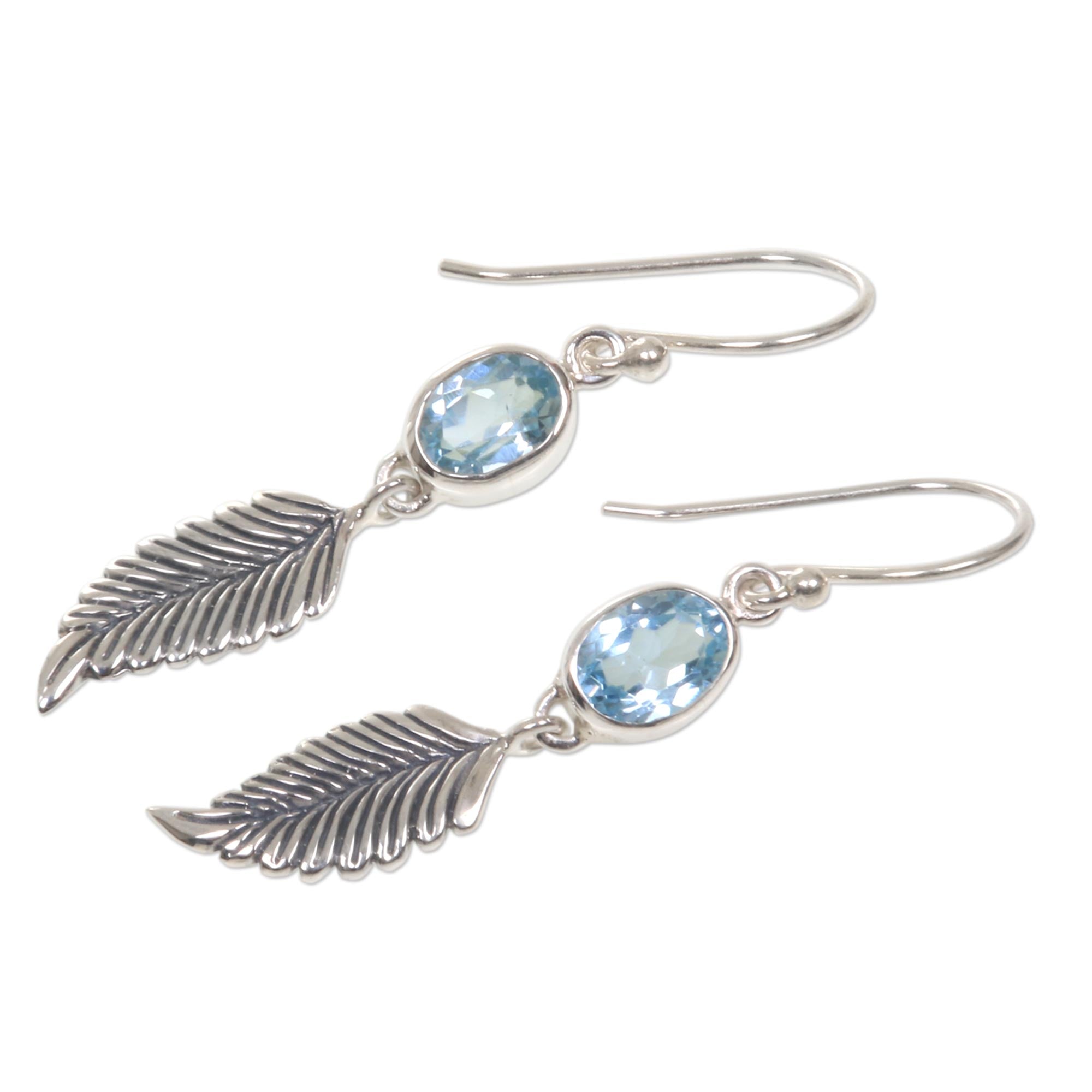 Premium Blue Topaz Silver Earrings - Ultimate Sky-Inspired Jewelry