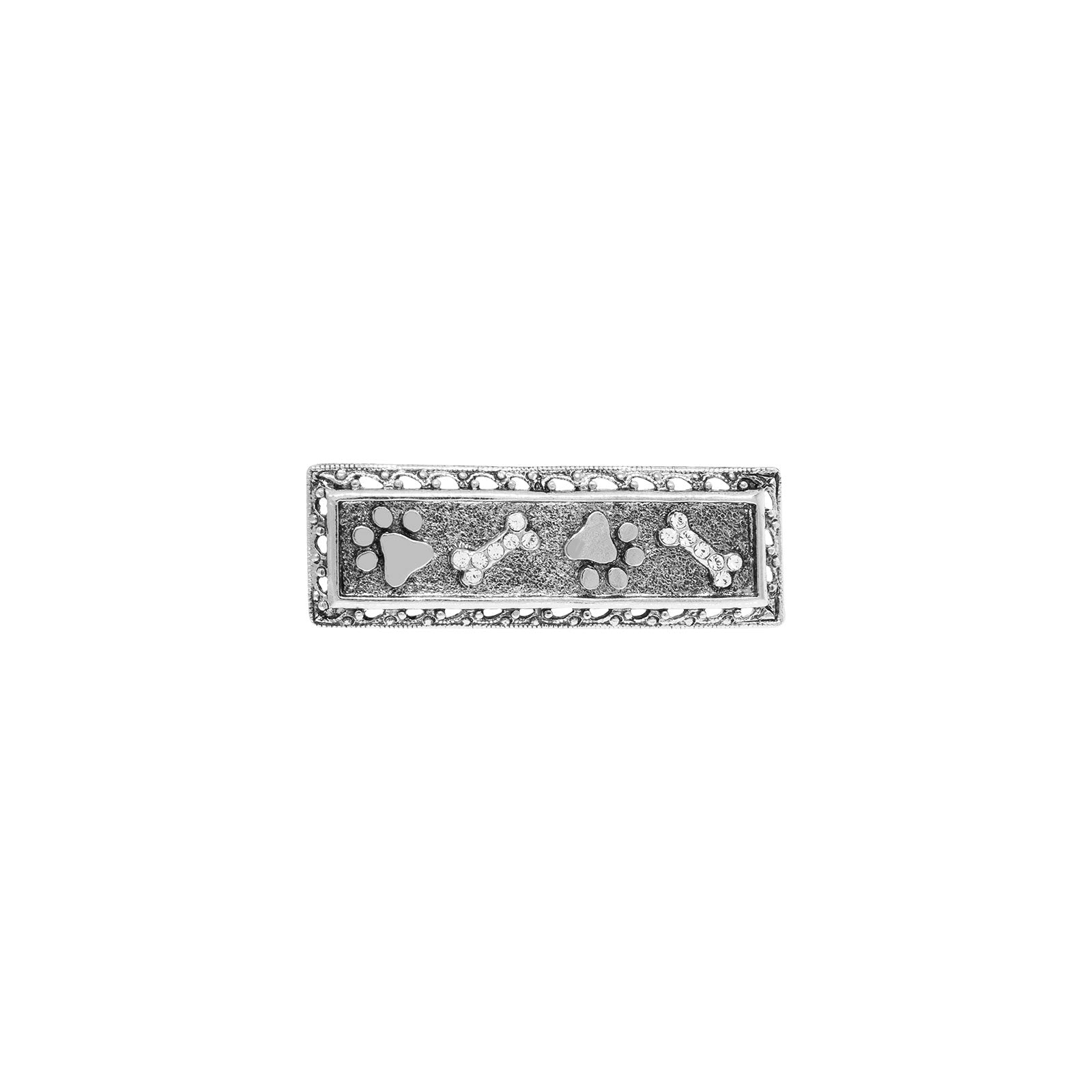 Premium 1928 Jewelry® Pewter Paw & Bones Bar Pin - Ultimate Animal Lover's Accessory