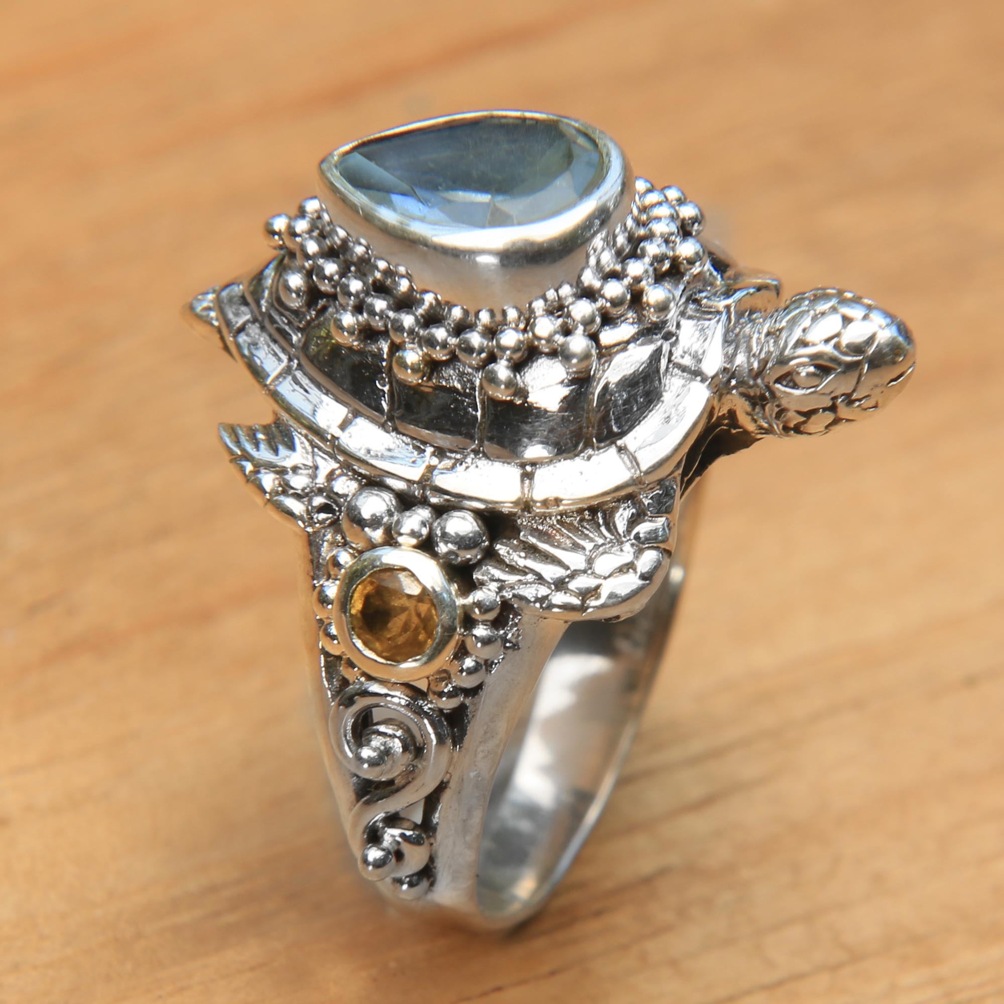 Premium Sea Turtle Enchantment Cocktail Ring - Ultimate Statement Jewelry