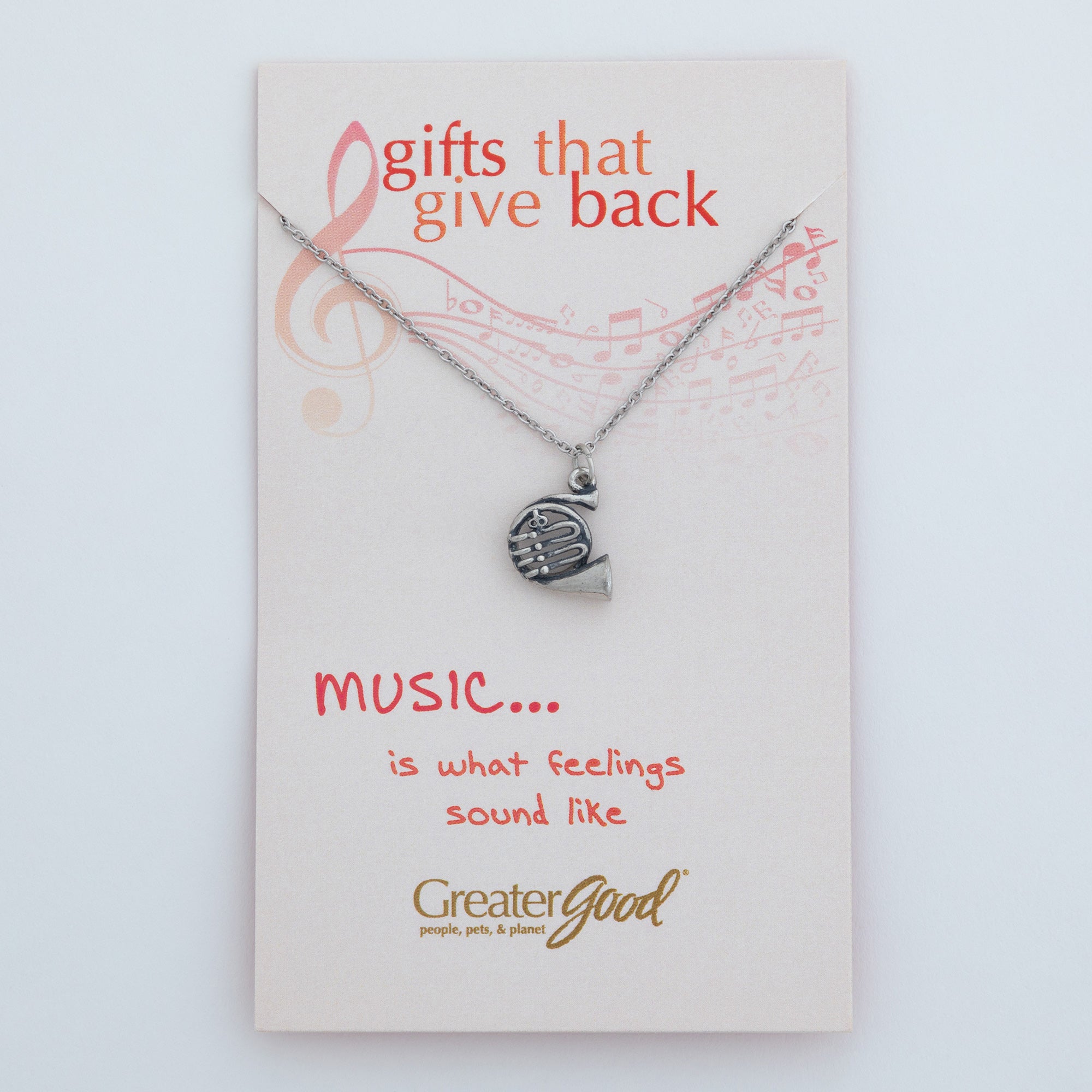 Ultimate Music Lover's Necklace - Premium Pewter Design