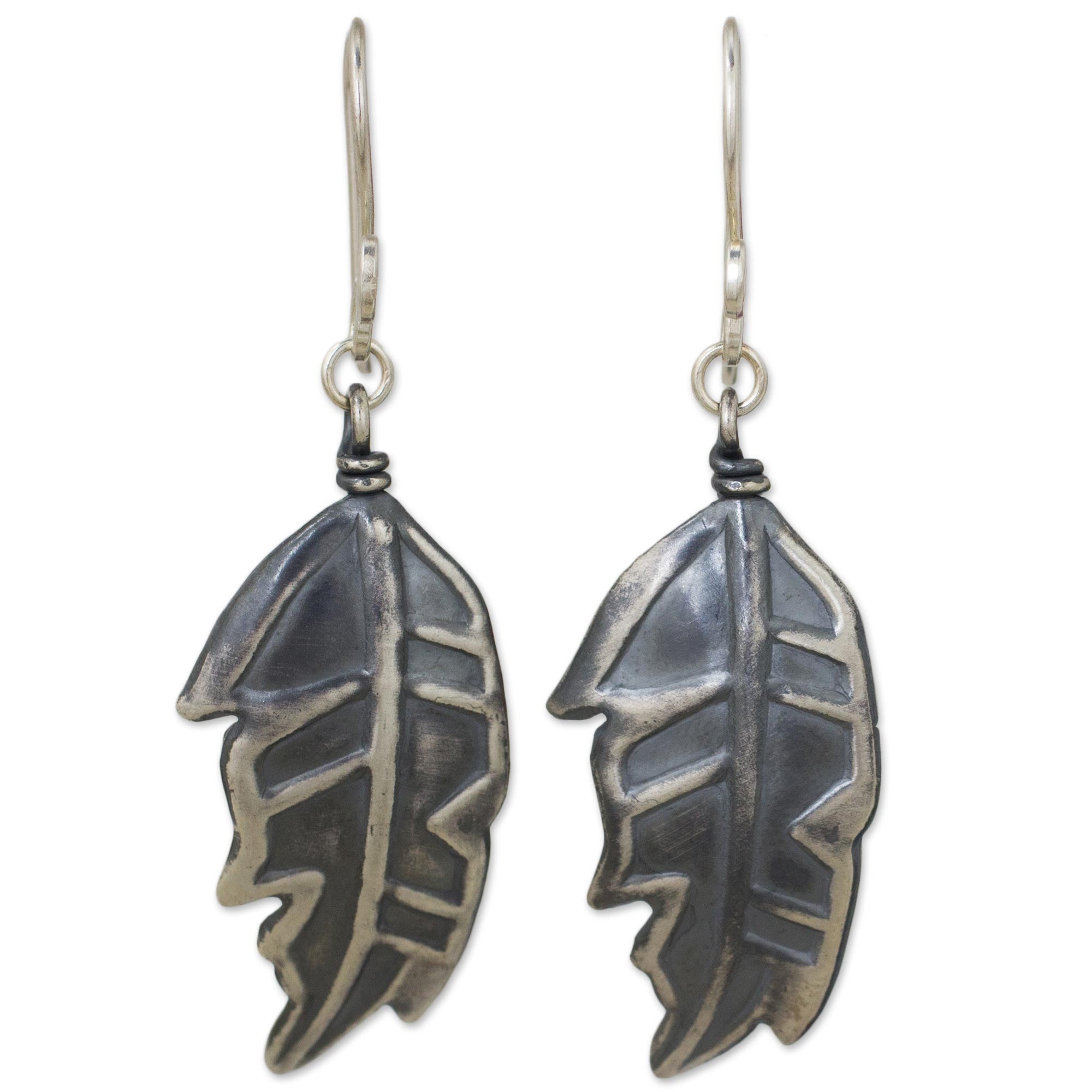 Premium Handmade Thai Leaf Earrings in 925 Sterling Silver