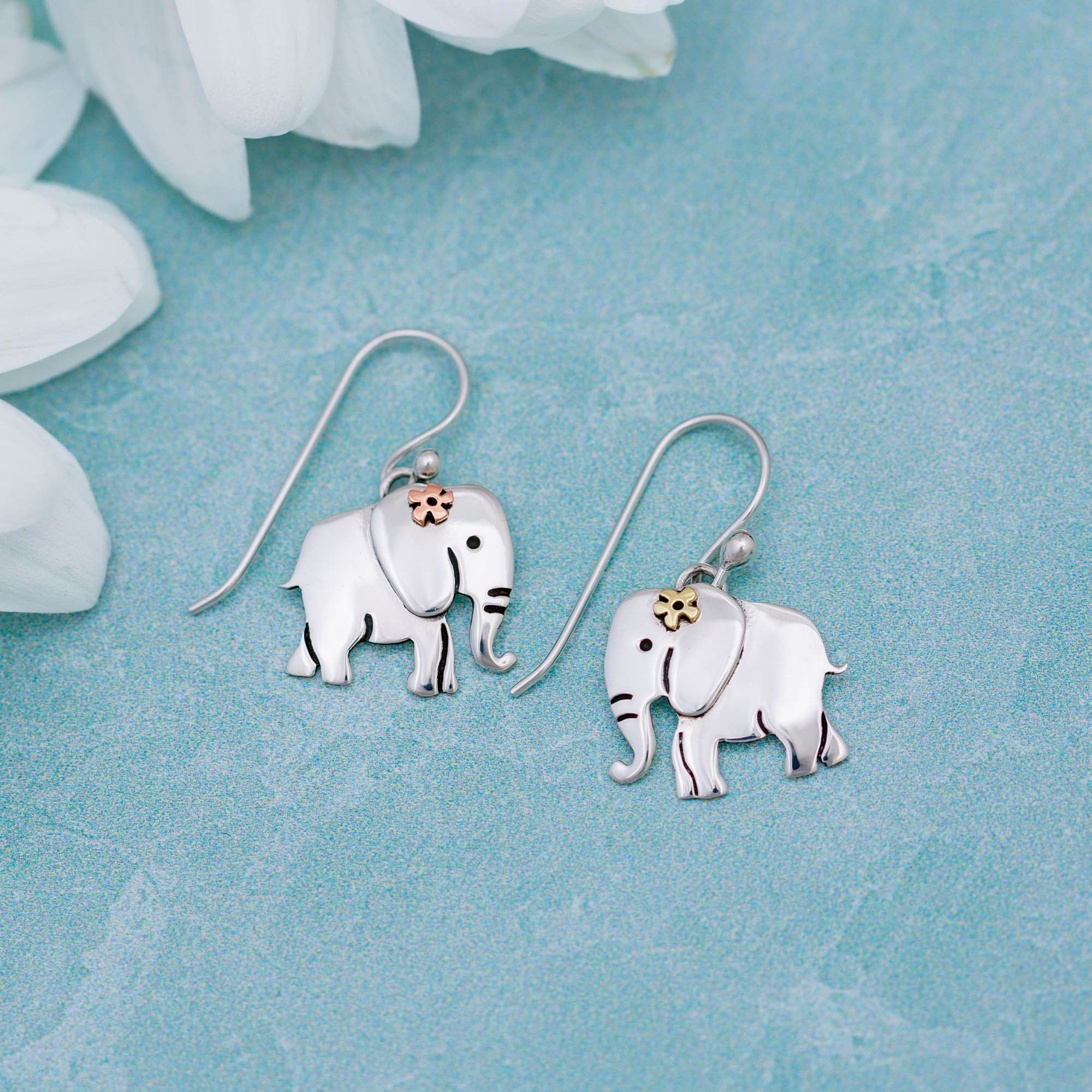 Premium Sterling Silver Elephant Earrings – Handcrafted Elegance