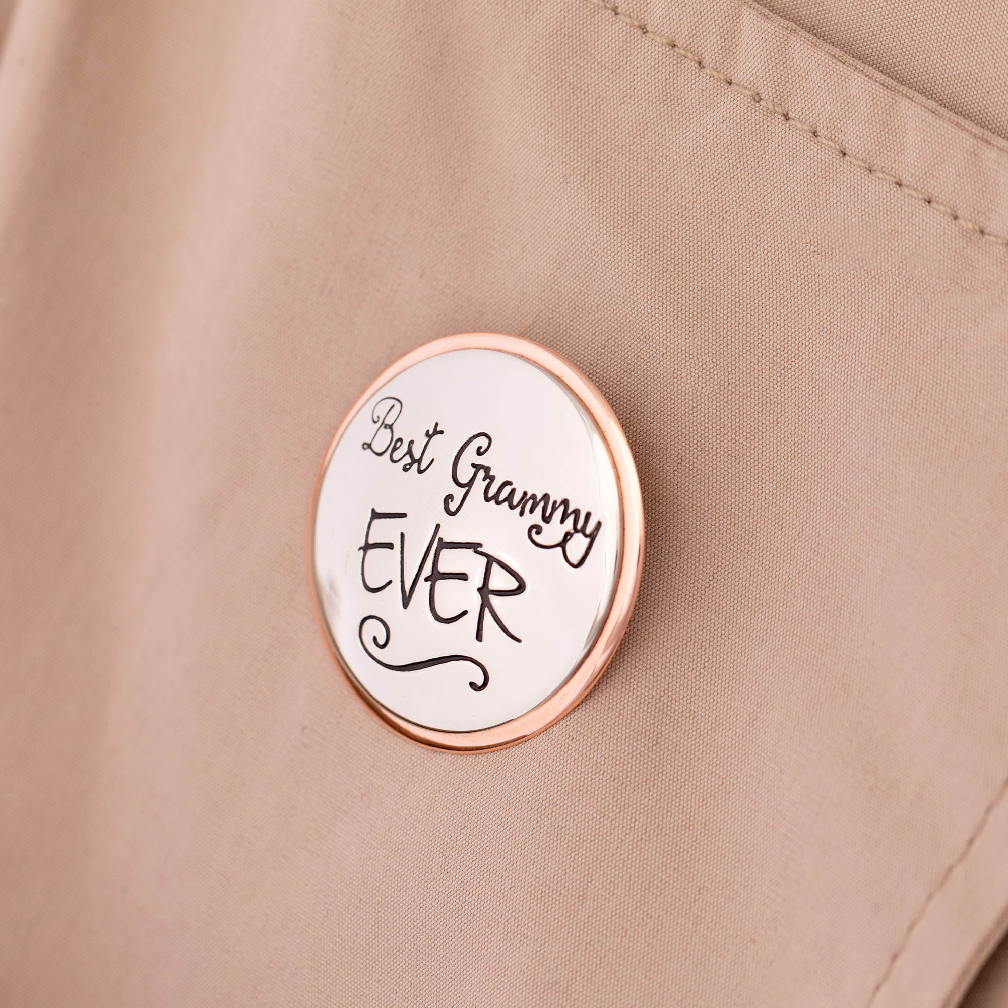 Premium We Love Grandma Pin - Handcrafted Keepsake