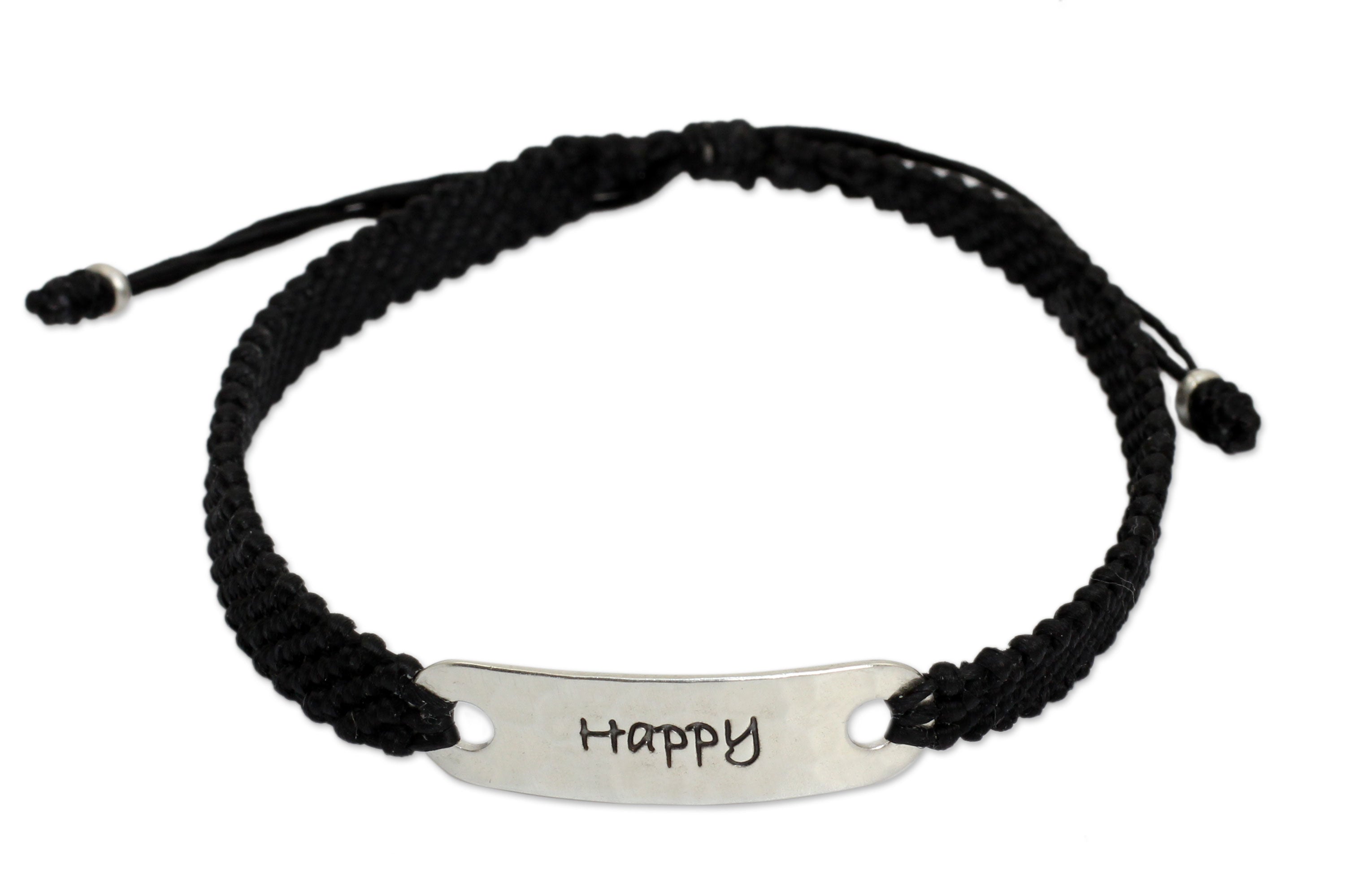 Premium Handmade Macrame Bracelet - Happy Desire Inspirational Design