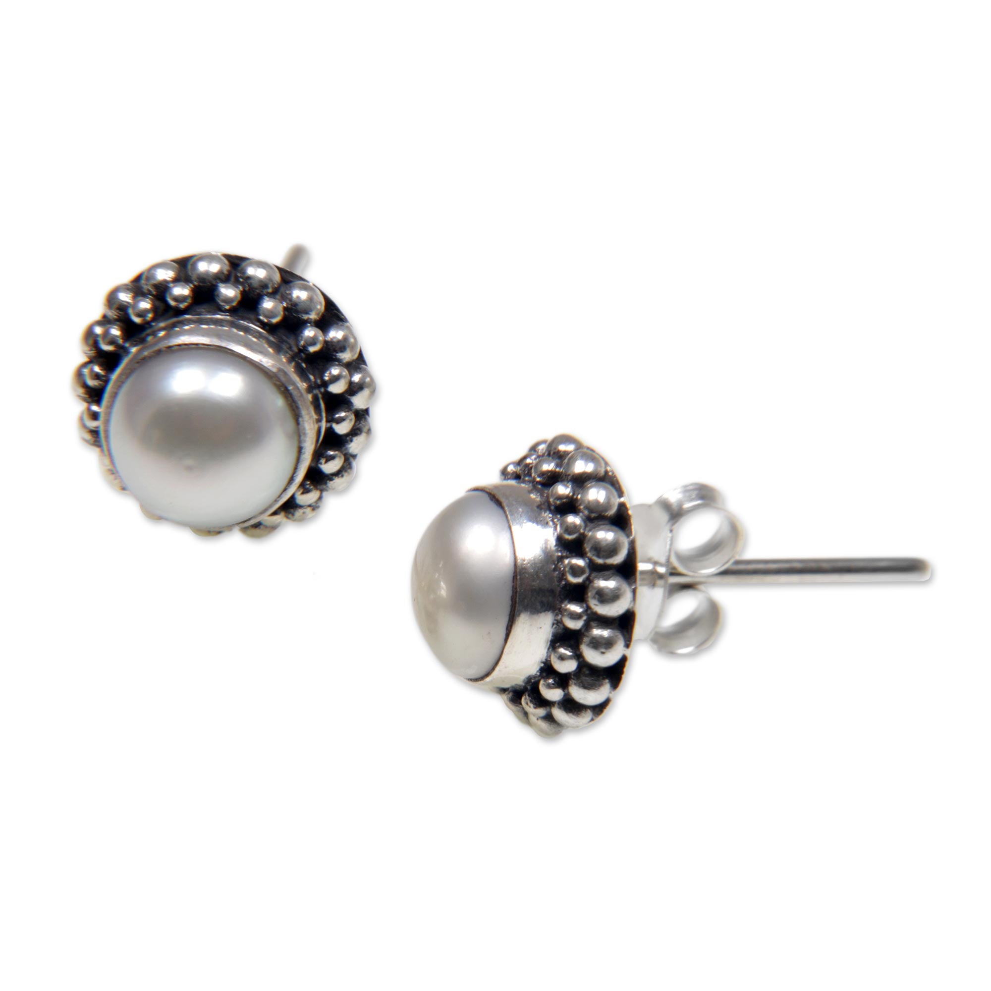 Premium Freshwater Pearl Stud Earrings - Ultimate Minimalist Jewelry