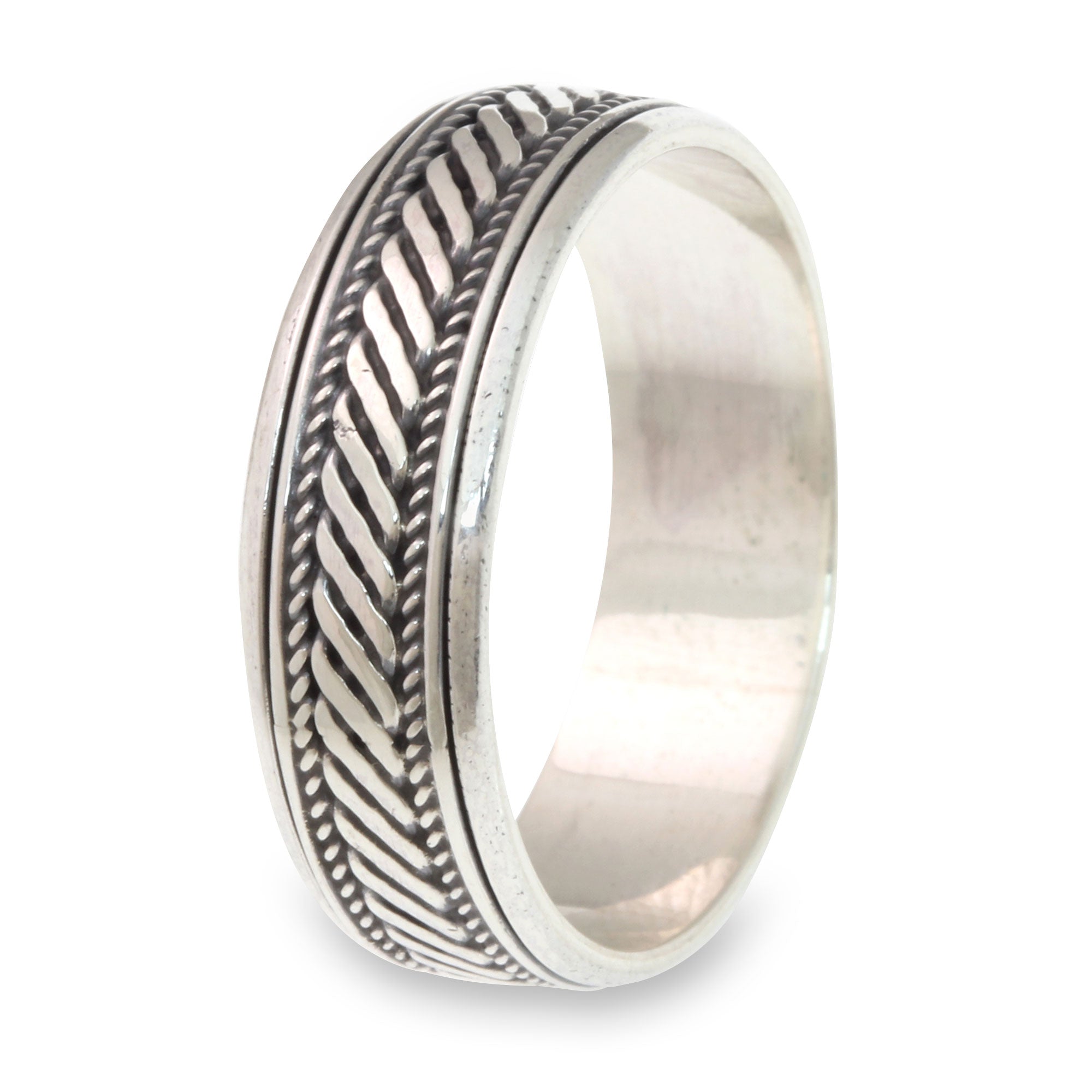 Premium Sterling Silver Spinner Ring – Ultimate Meditation Tool