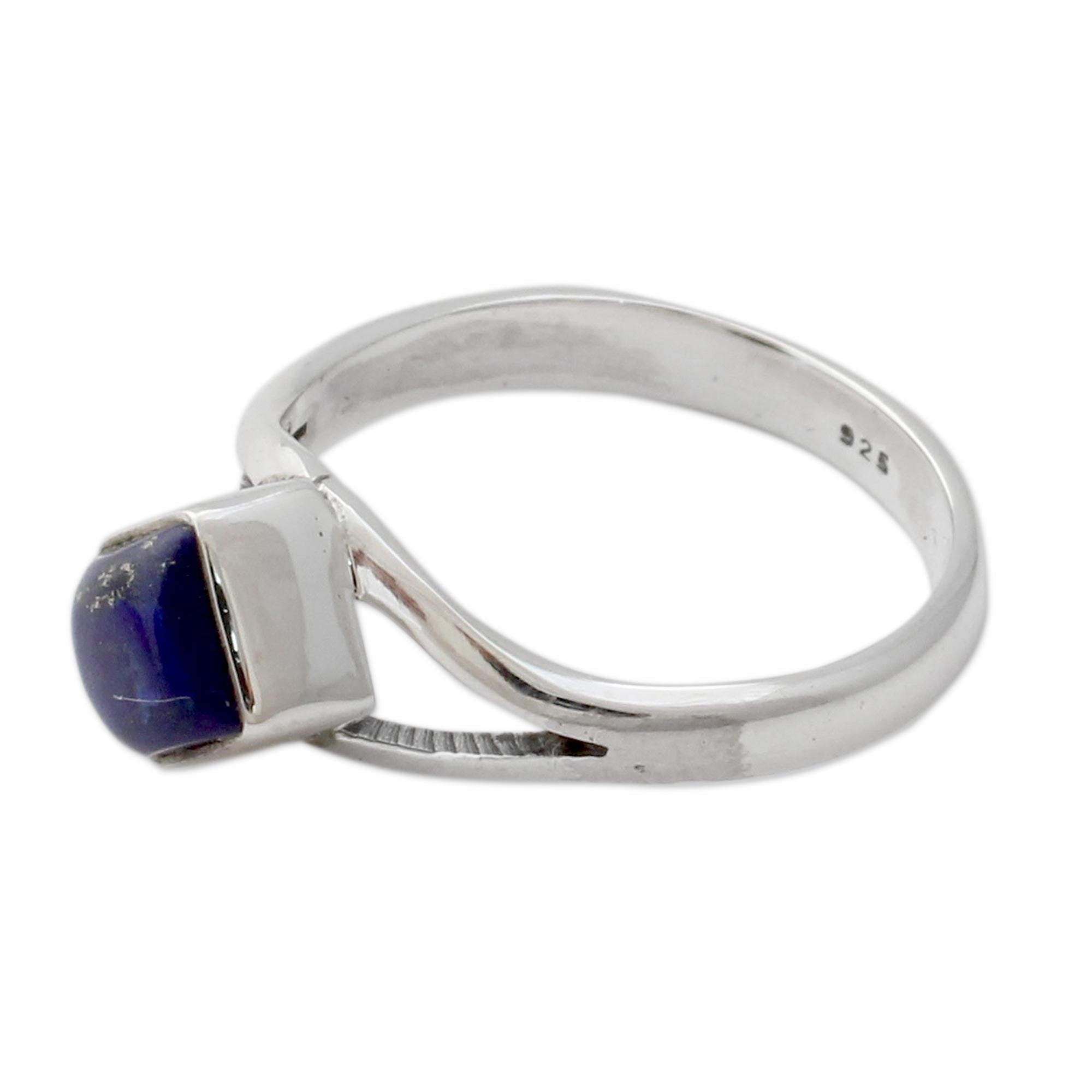 Premium Regal Blue Lapis Lazuli Sterling Silver Ring