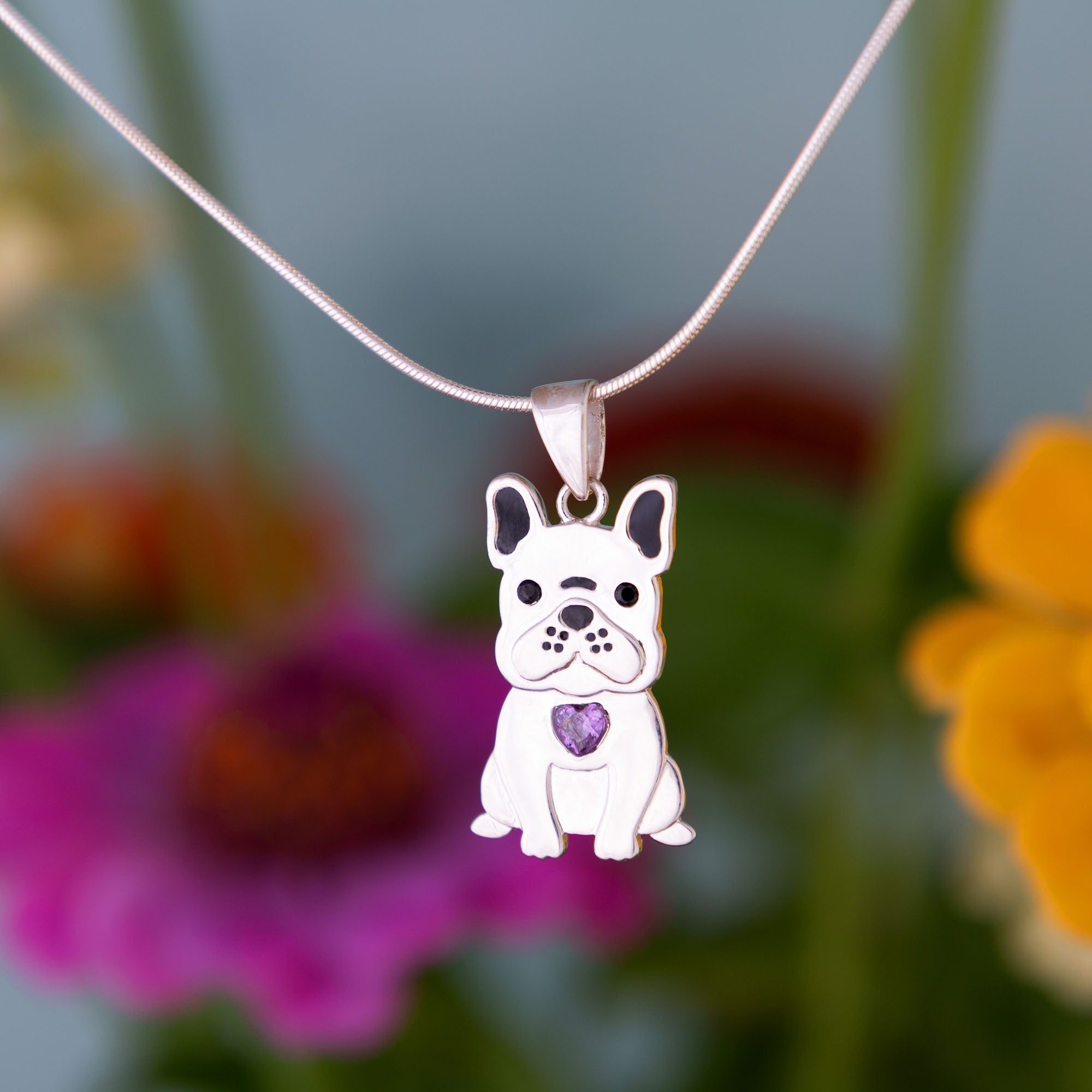 Premium Sterling Silver & Crystal Pup Necklace - Ultimate Animal Lover's Charm