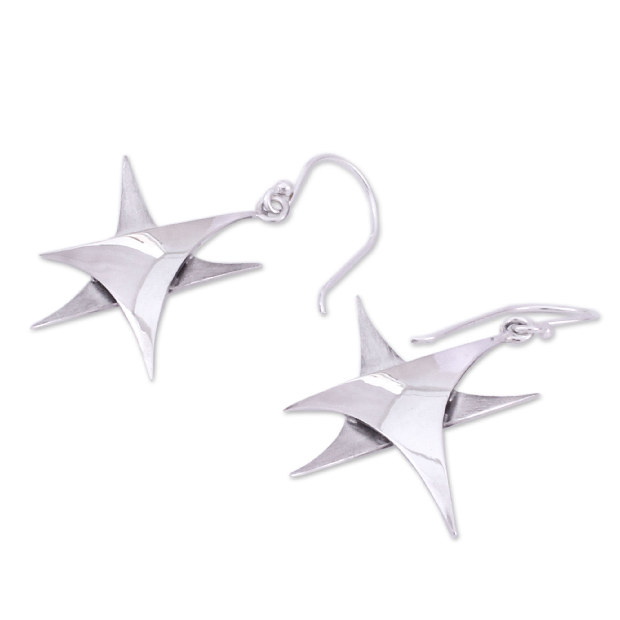 Premium Stars Over Taxco Silver Earrings - Handcrafted Elegance