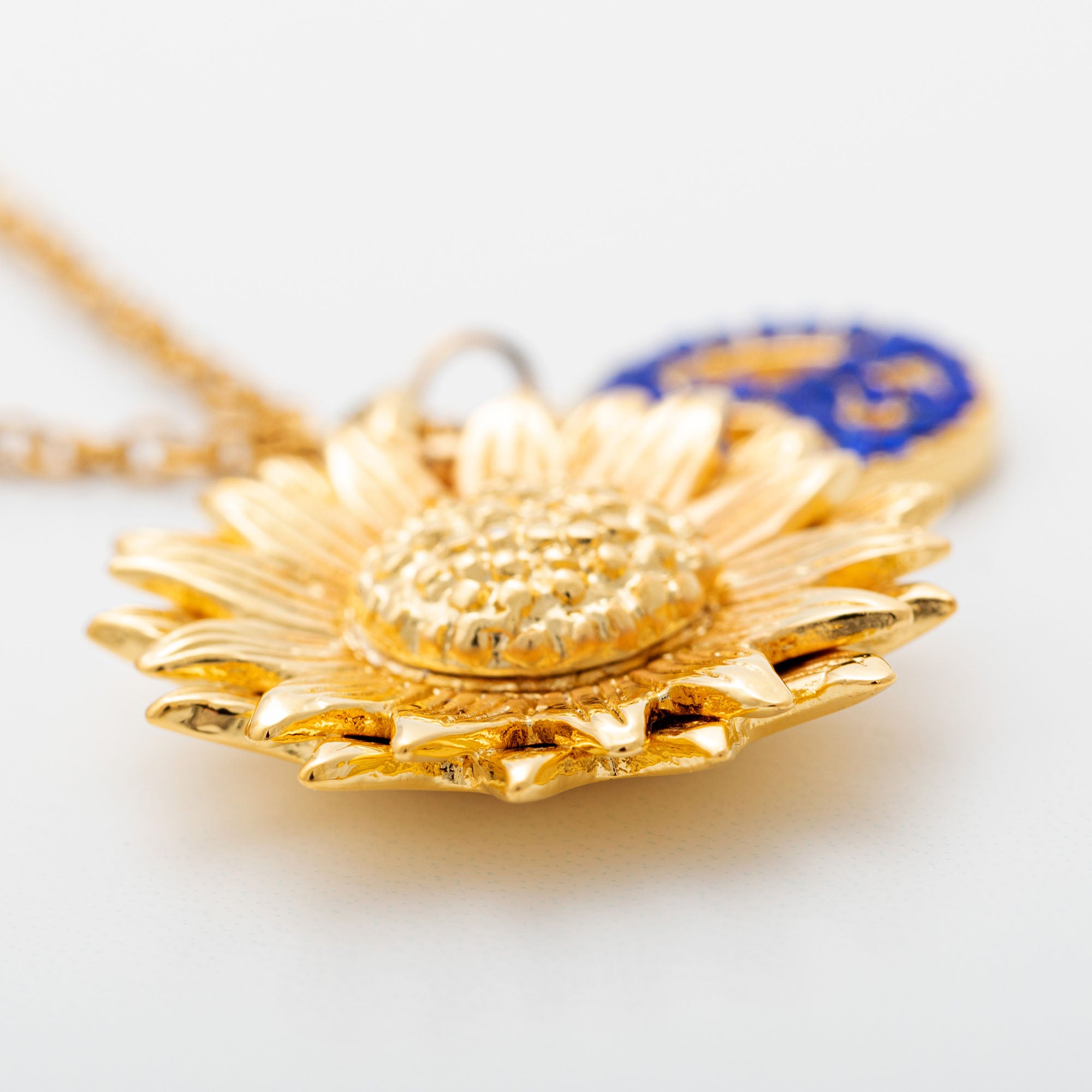 Premium Peace for Ukraine Gold-Plated Necklace - Symbol of Hope & Support