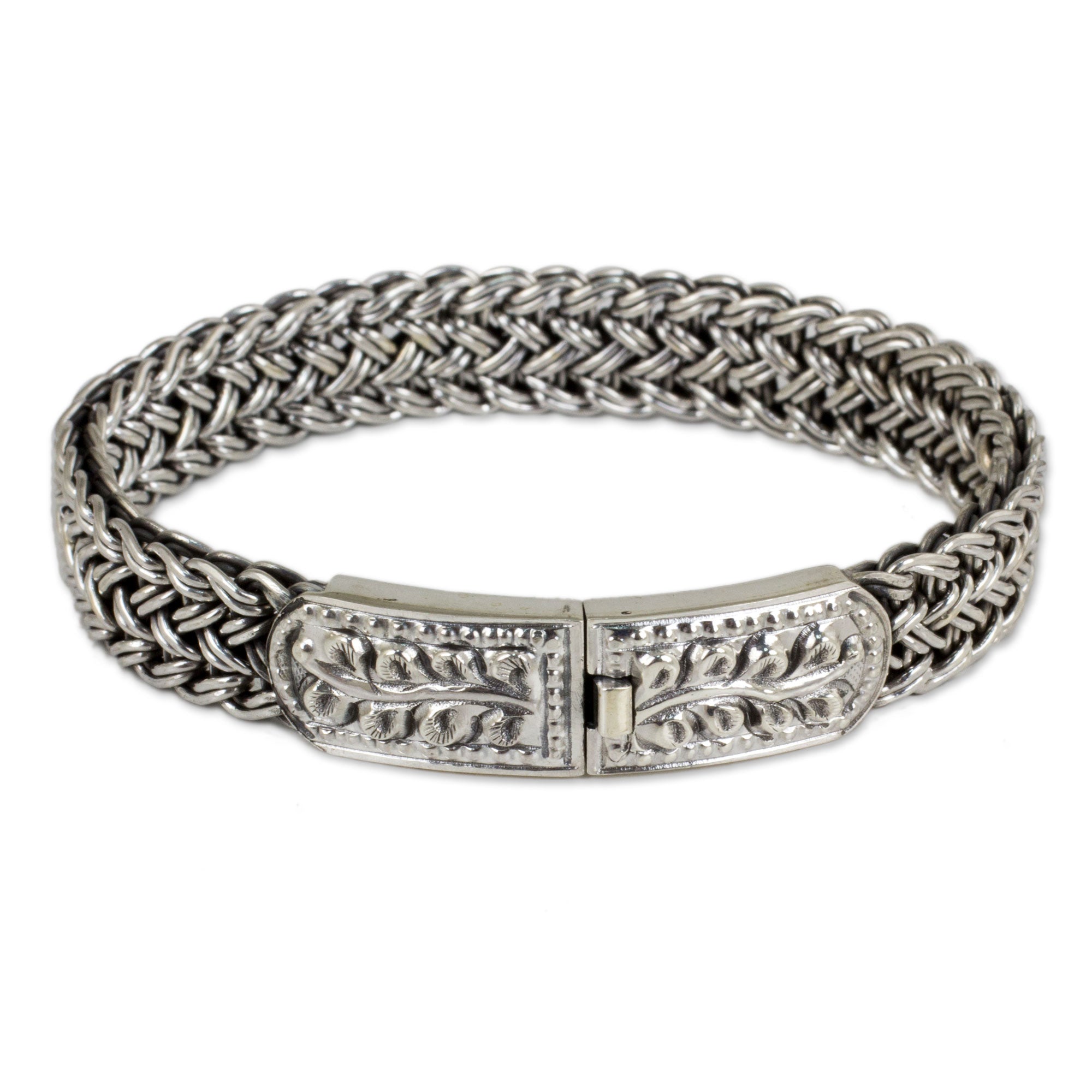 Premium Unity Silver Braided Bracelet - Handcrafted Elegance