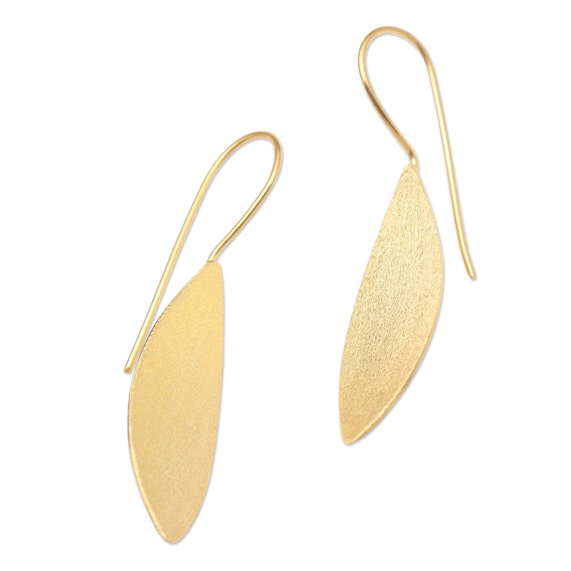 Premium Sunflower Seed Drop Earrings - 18k Gold-Plated Floral Elegance