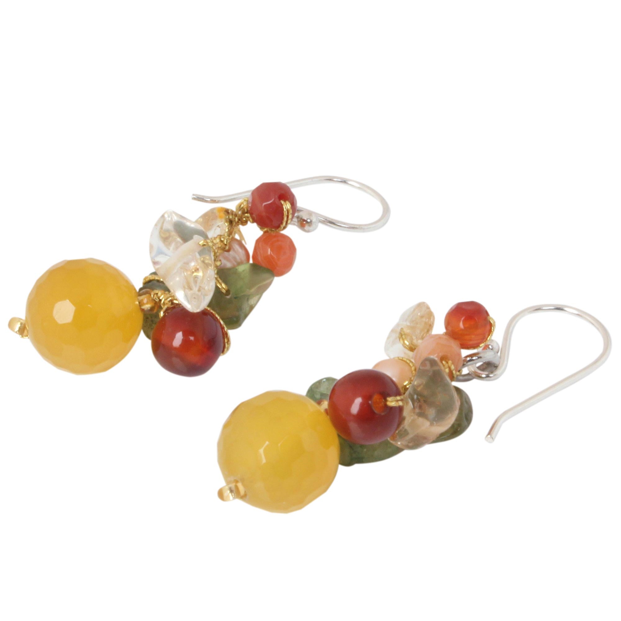 Premium Sunshine Love Sterling Silver Earrings – Handmade Elegance