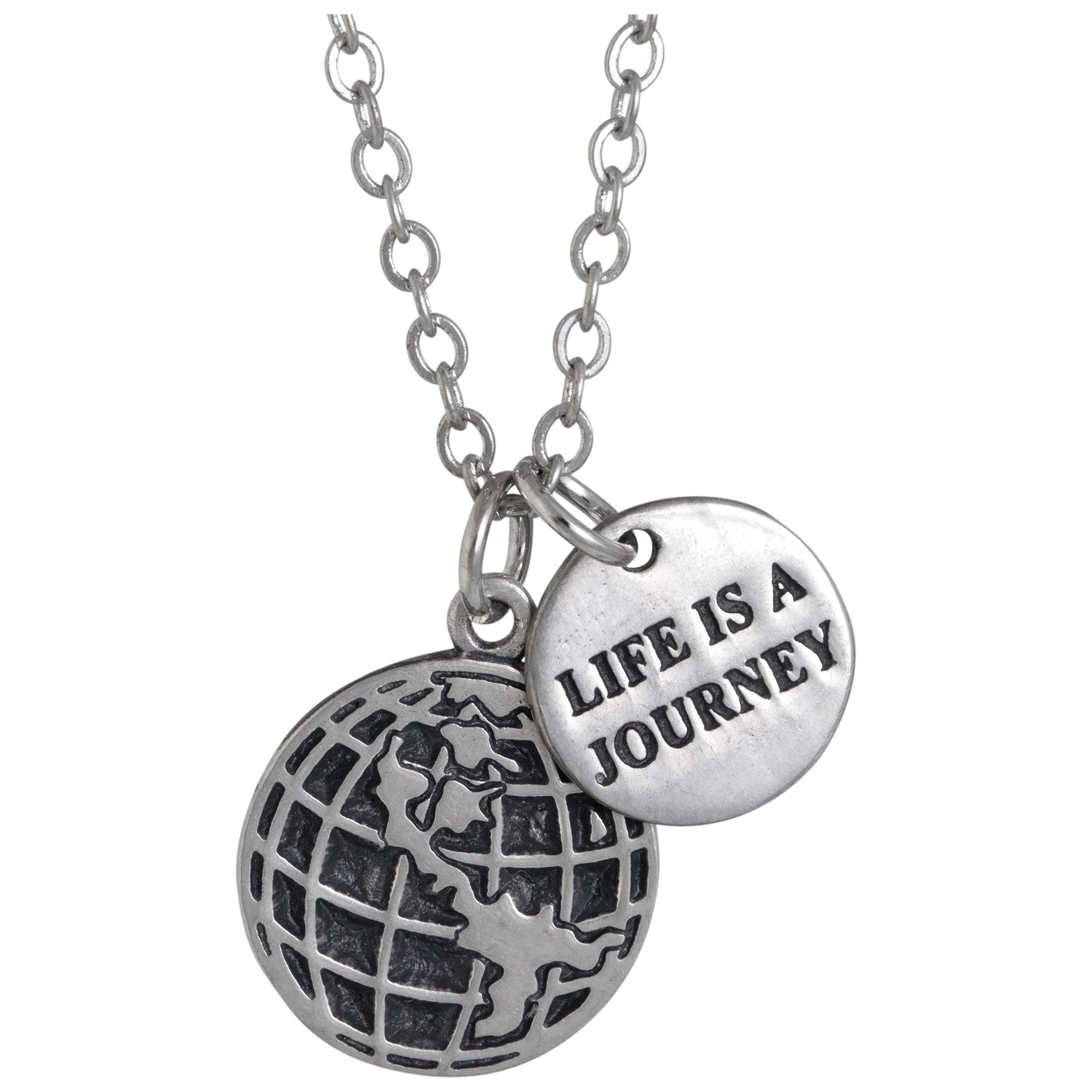 Premium Artisan Pewter Necklace - Grateful for the Journey