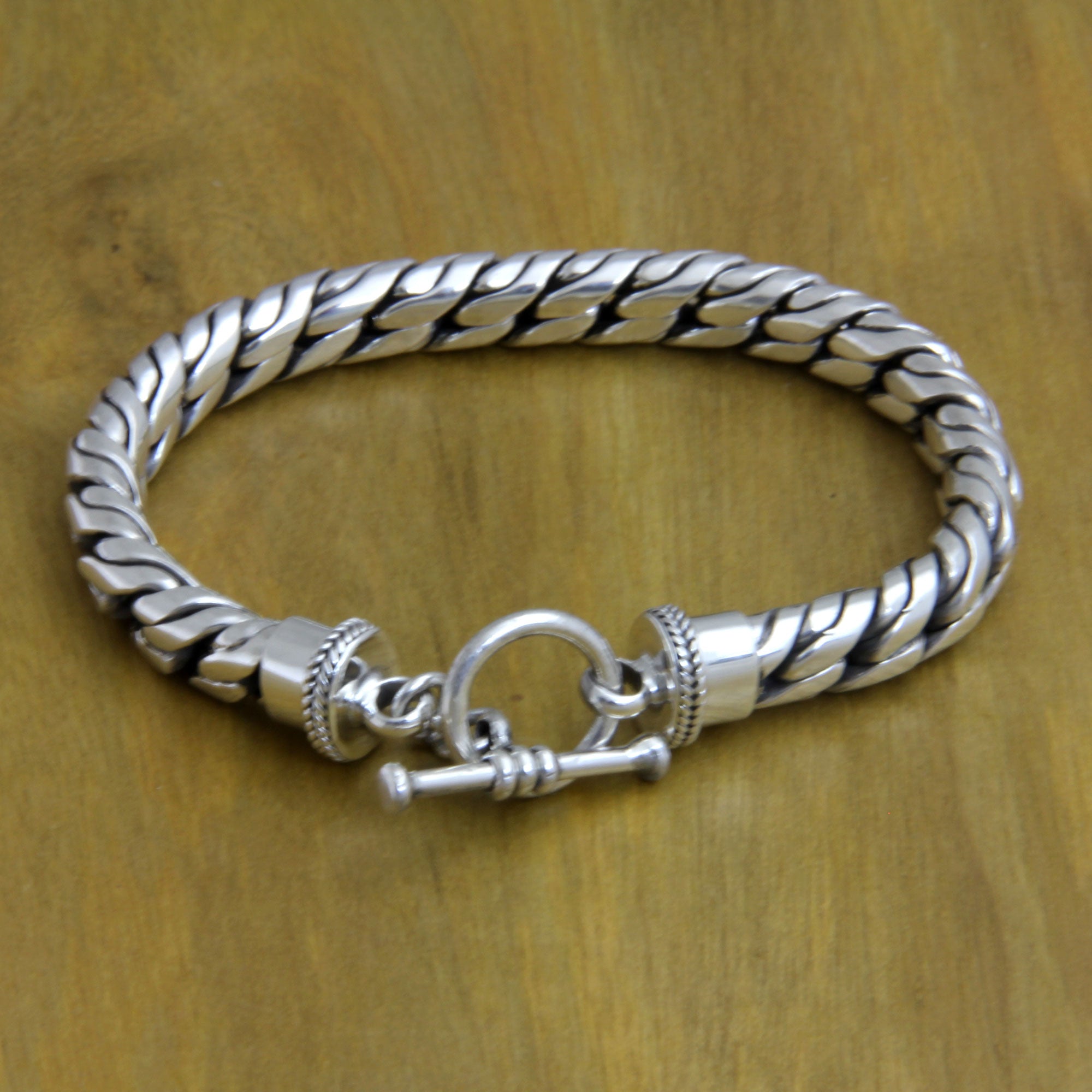 Premium Sterling Silver Braided Bracelet - Ultimate Strength Design