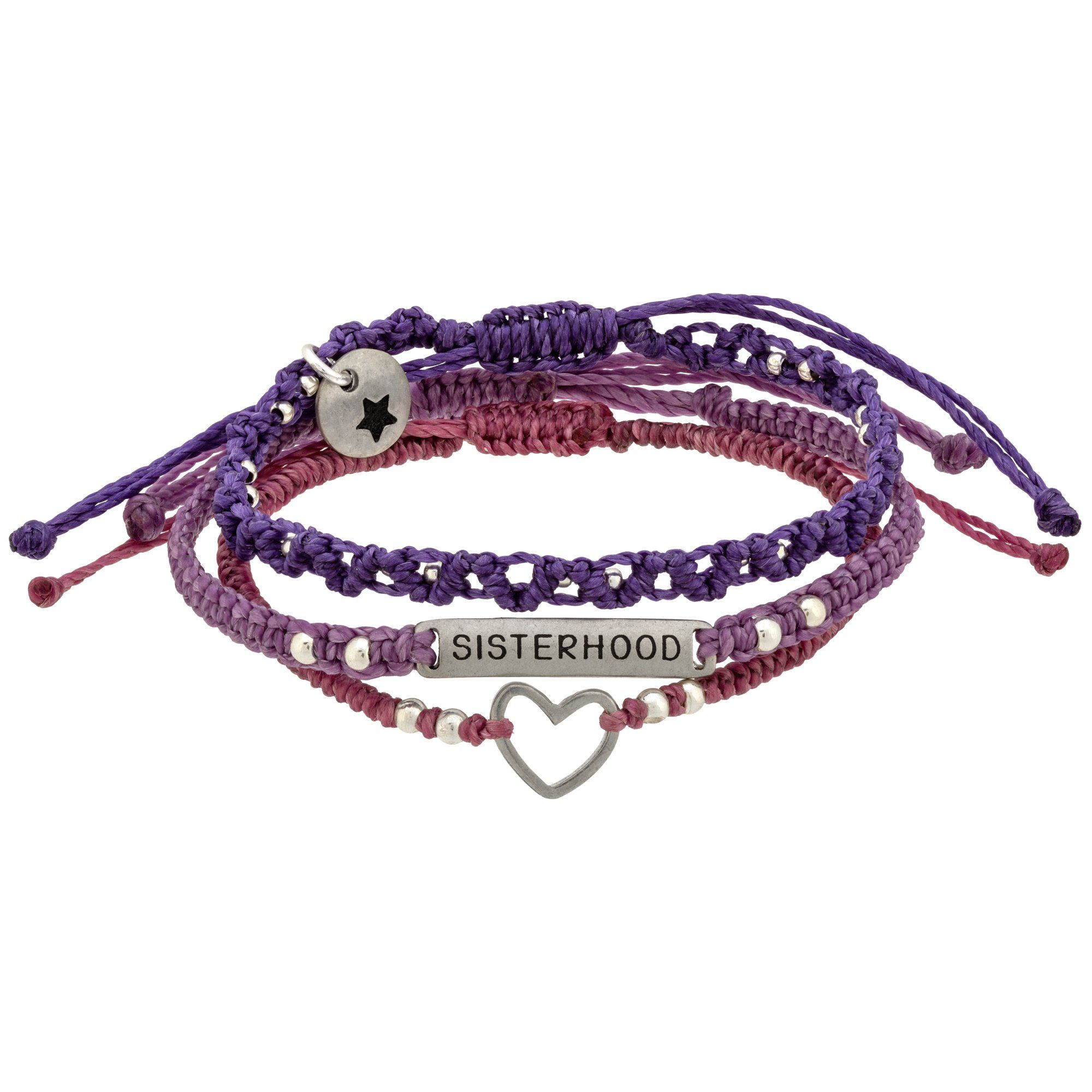 Premium Sisterhood Woven Bracelet Trio - Ultimate Bonding Gift